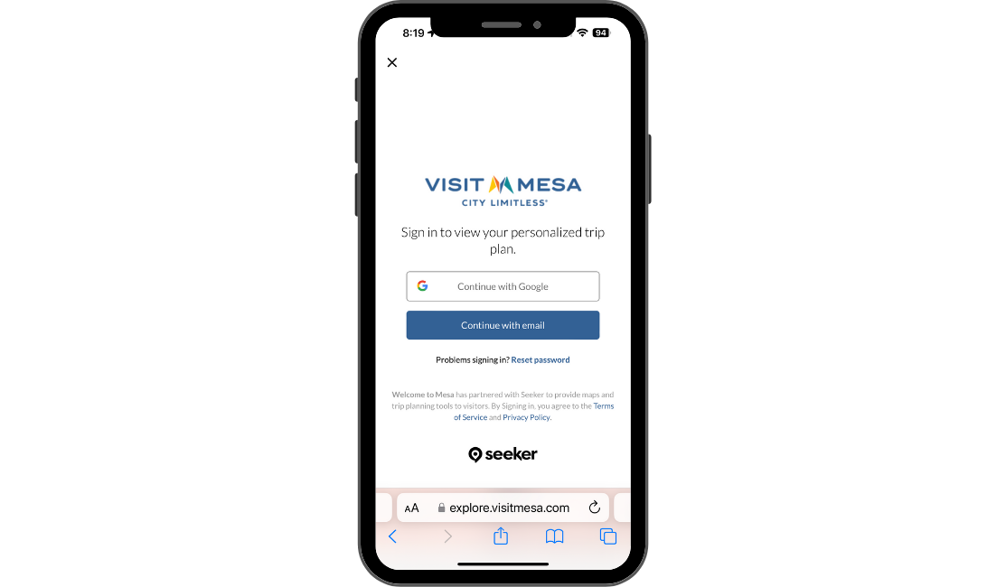 One-click user registration, optimized for lead generation.