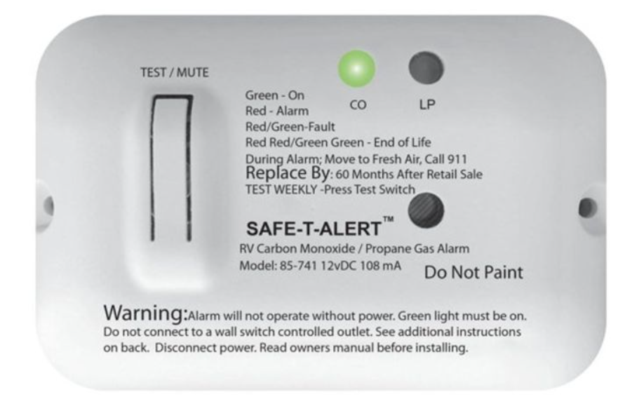 Safe T Alert Gas Alarm 12V — RV Dreams