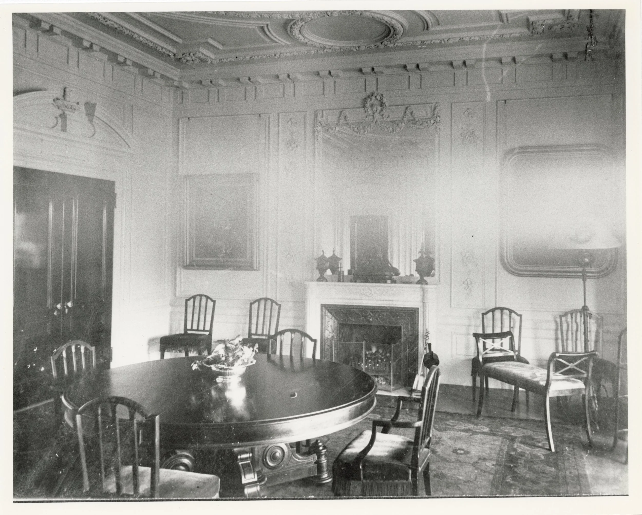Dining room west wall after Huntington re-design