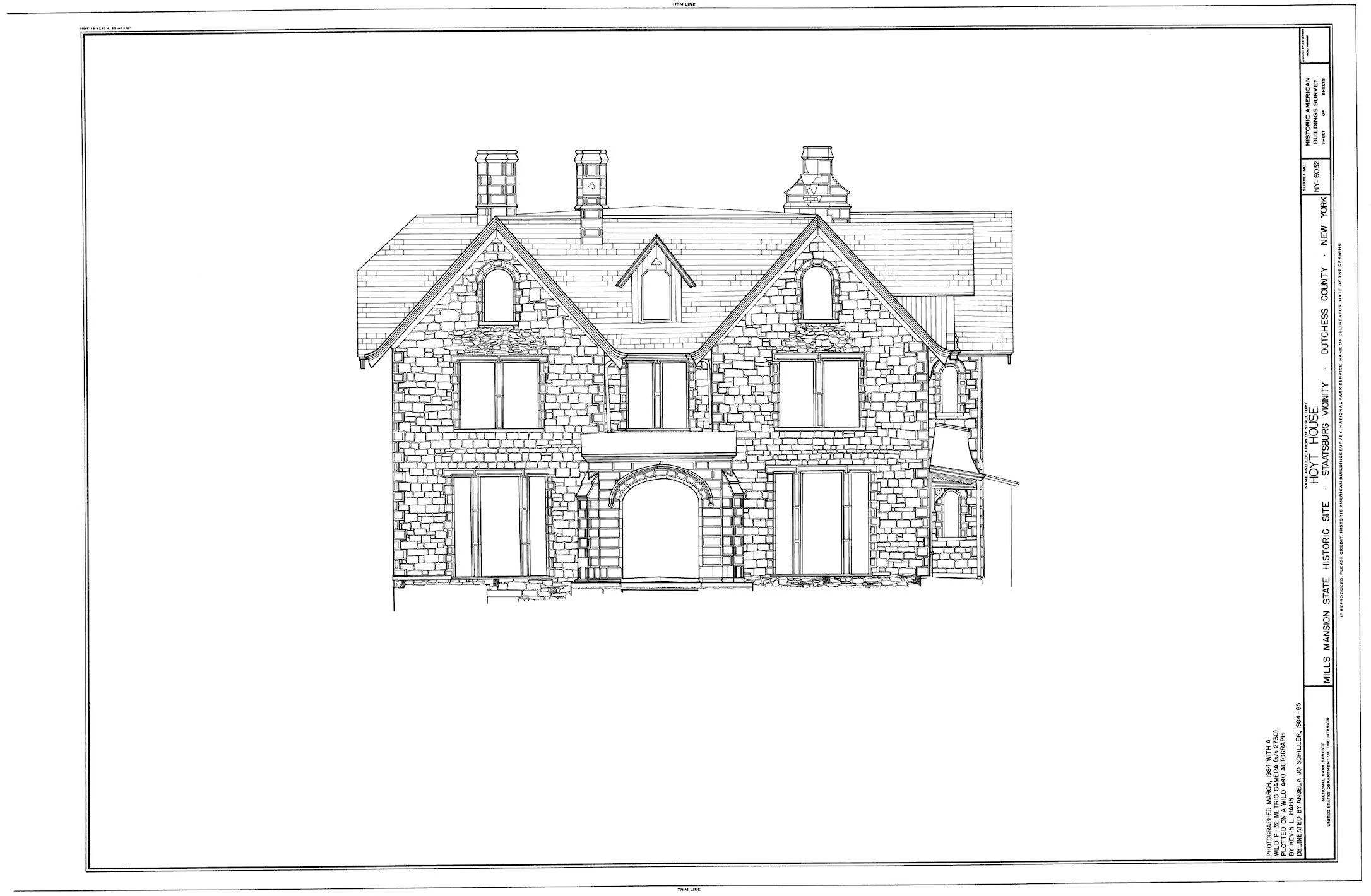 Vaux/Withers South Elevation drawing