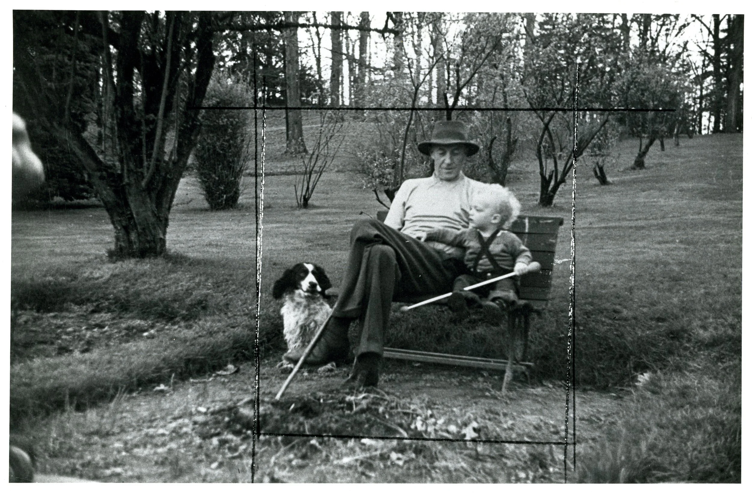 Lydig Hoyt, Jr. with Gerrit Graham (r), around 1950