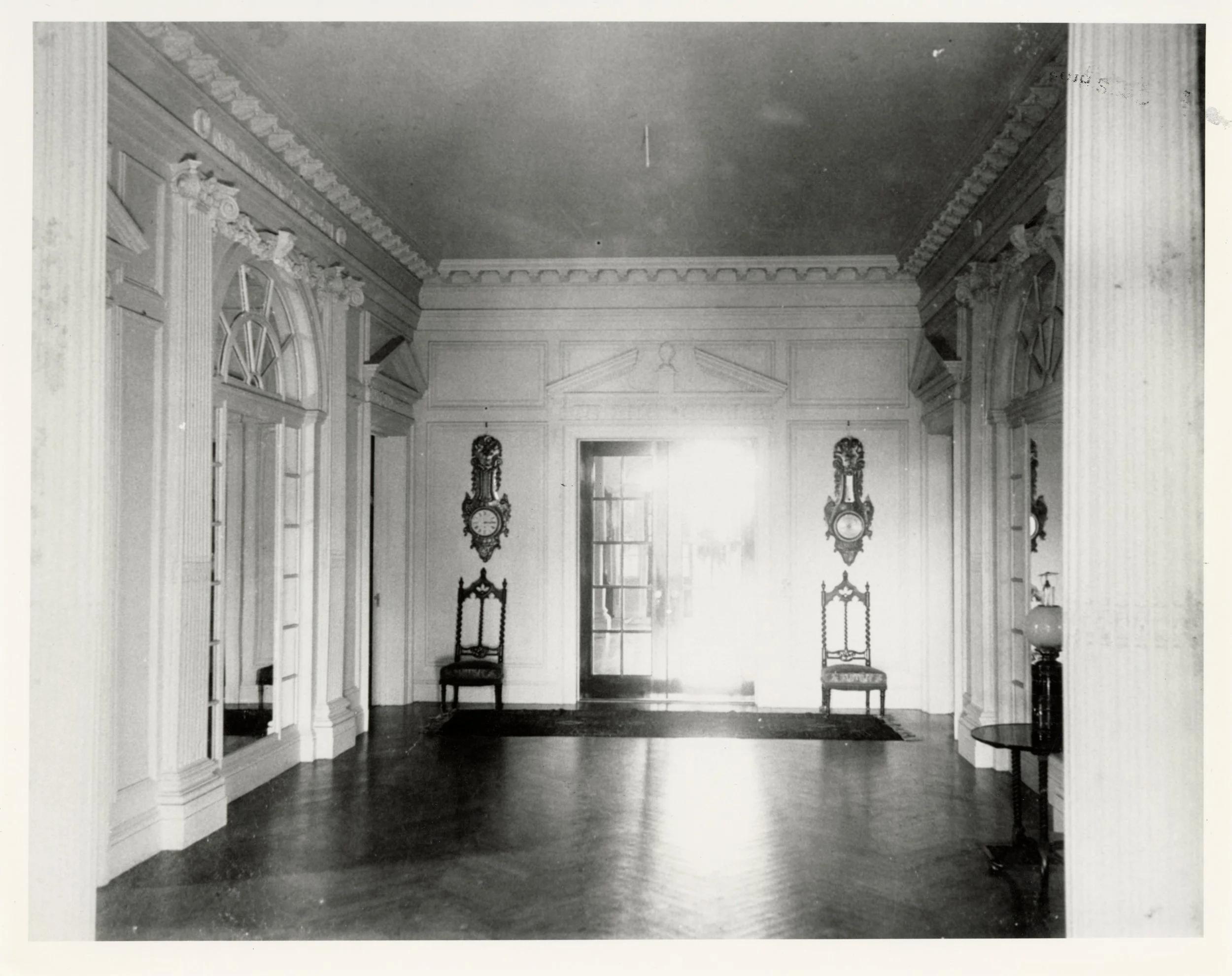 Foyer, looking north after Huntington re-design