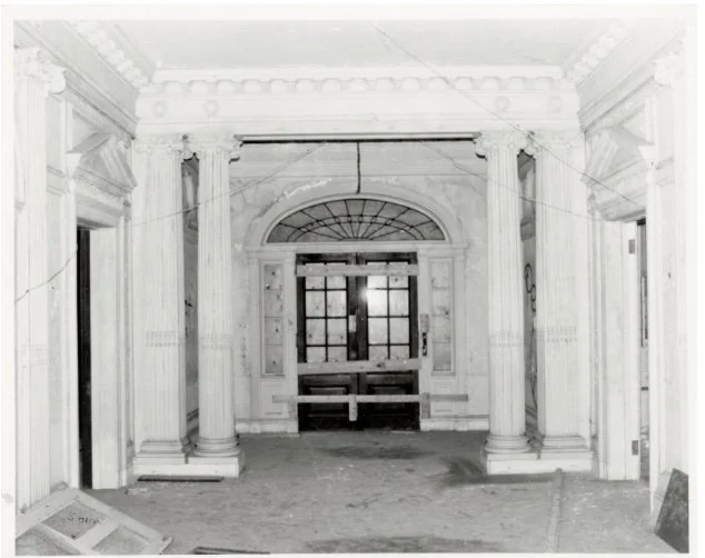 Foyer today, looking south