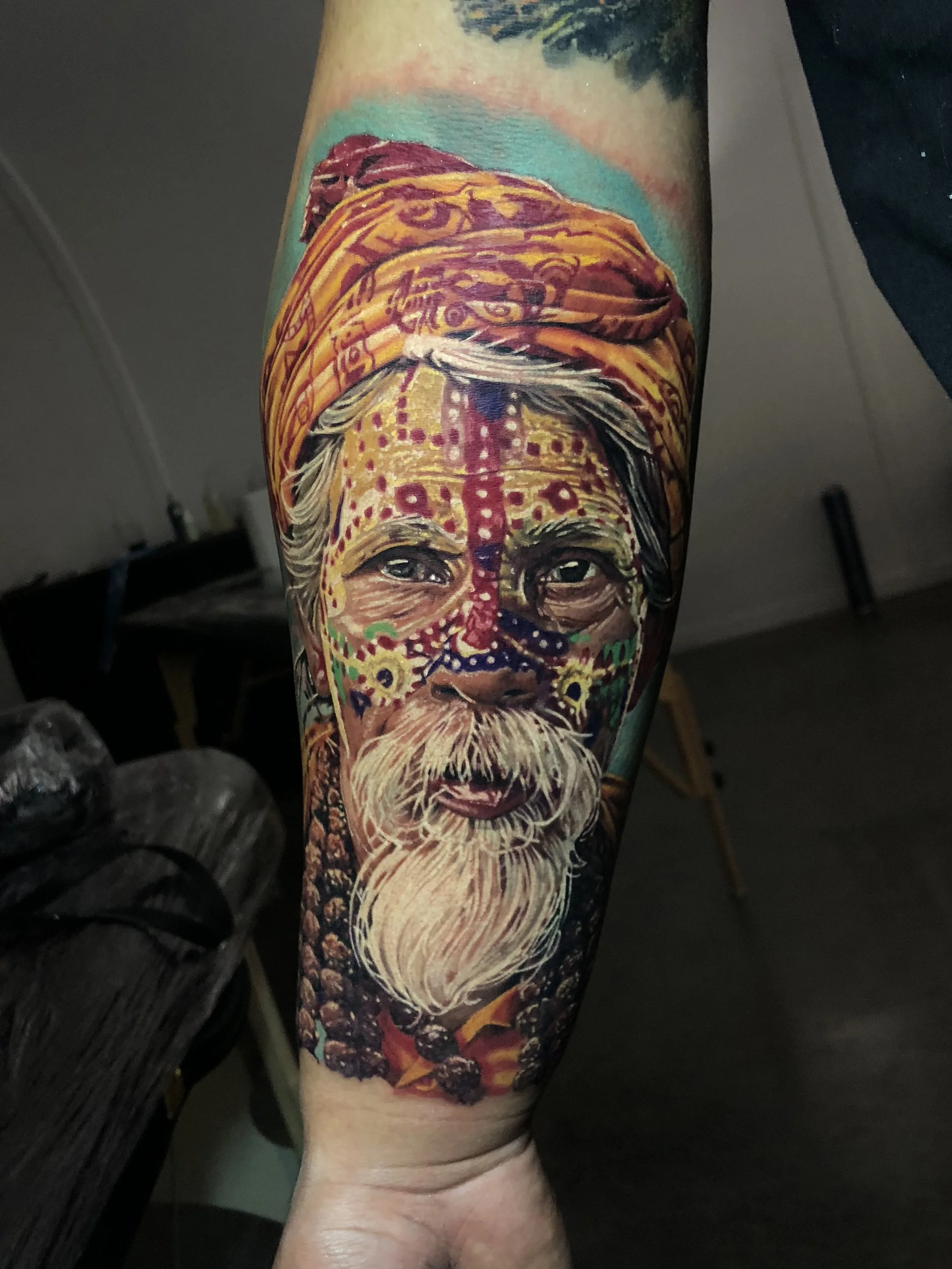Old Sage Man Portrait tattoo