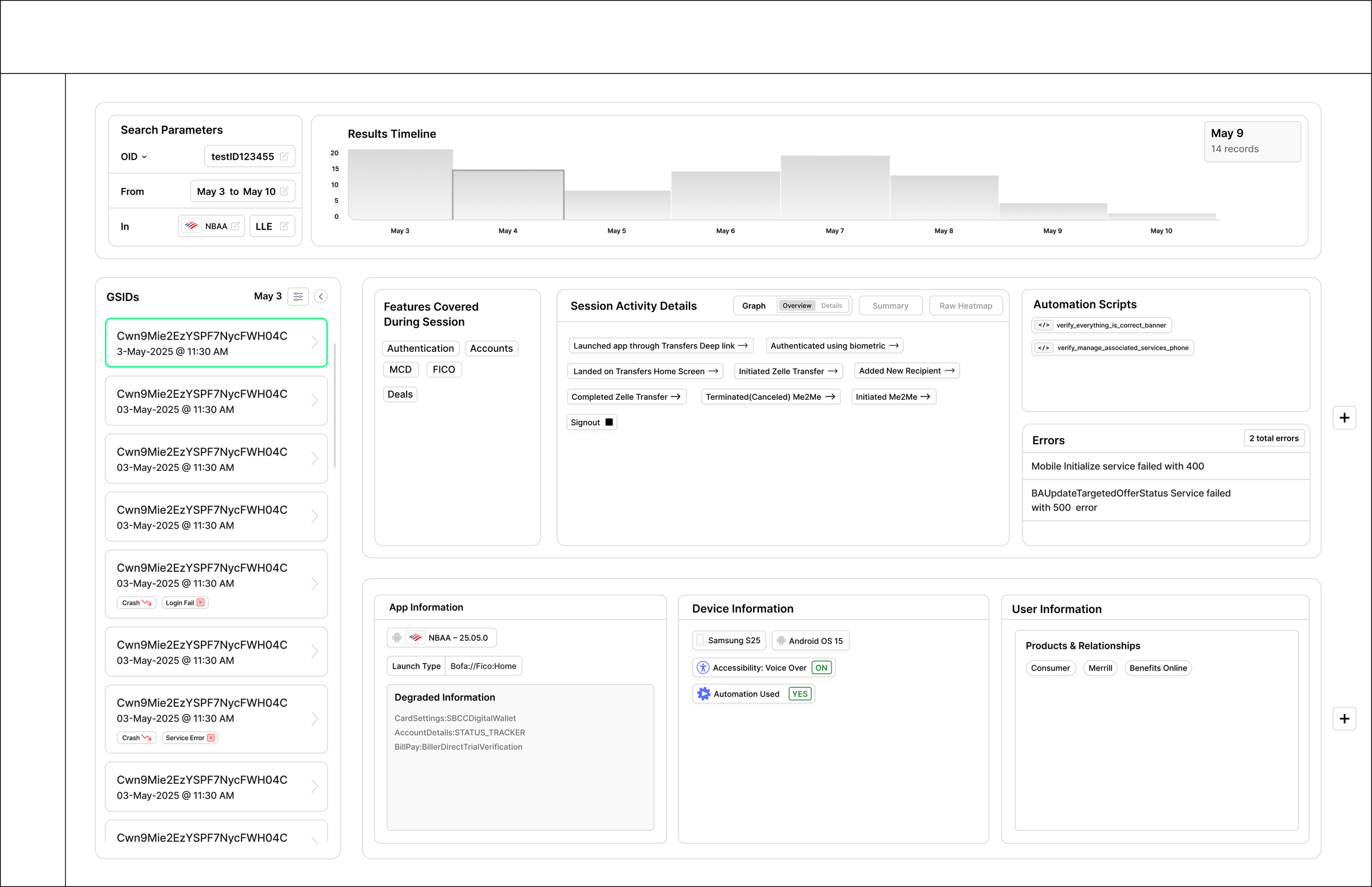 Low Fidelity Mock-Up Example