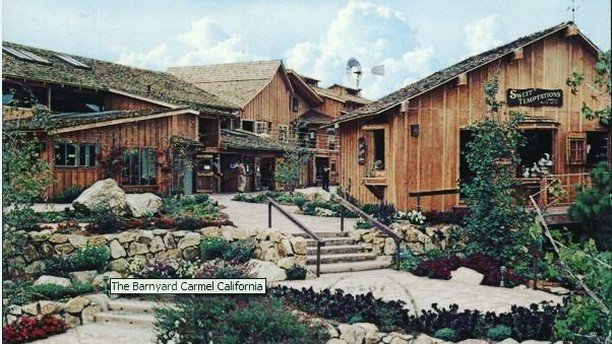 Before there were painted buildings (and before the fire pit was built in the middle of the complex). This photo from 40+ years ago. Sweet Temptations sits where the fire pit is now located. The plants look like they were just planted so this might b