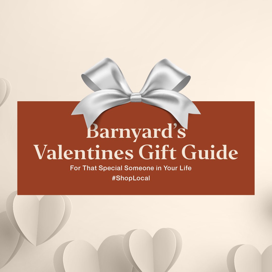 💝The Barnyard's Valentines Gift Guide!💝

From stylish fashion to unique experiences to the classic romantic dinner, find the perfect gift to show your love. And don't forget, a special moment can be framed forever with Elliott Frame Design.

For gi