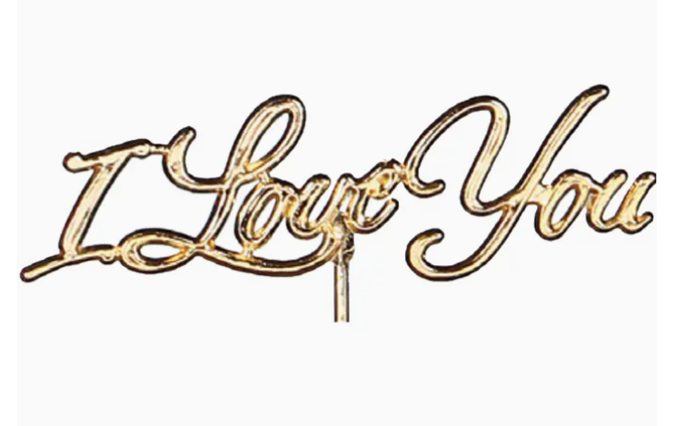 Planter Stick "I Love You"