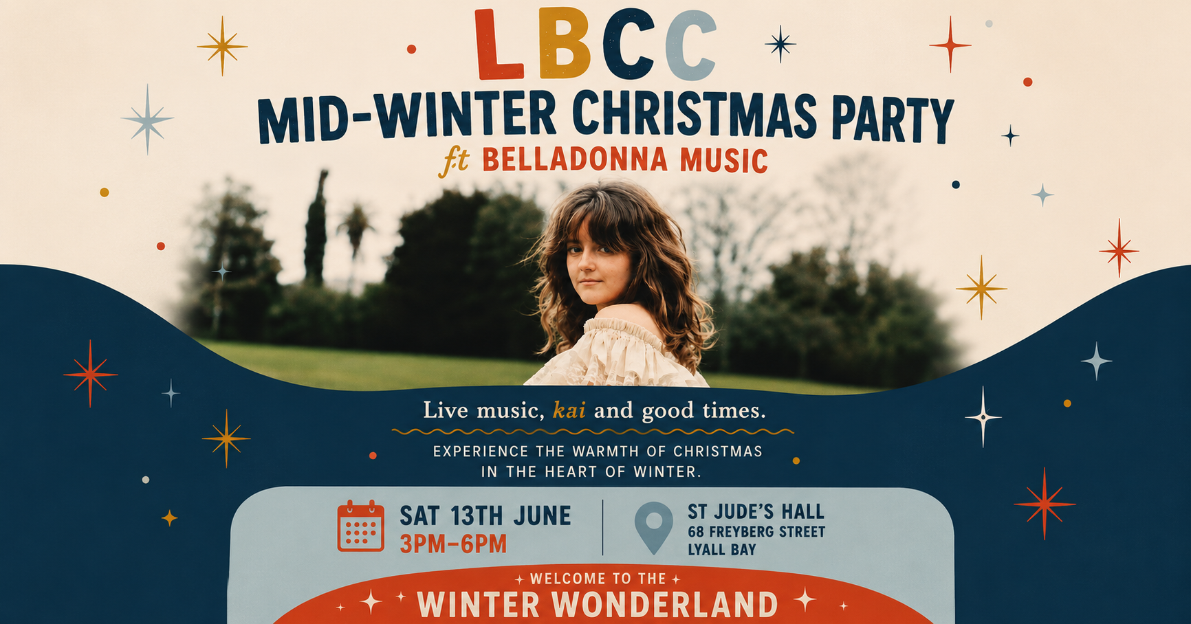 Lyall Bay Mid-Winter Chrtismas Party ft Belladonna Music