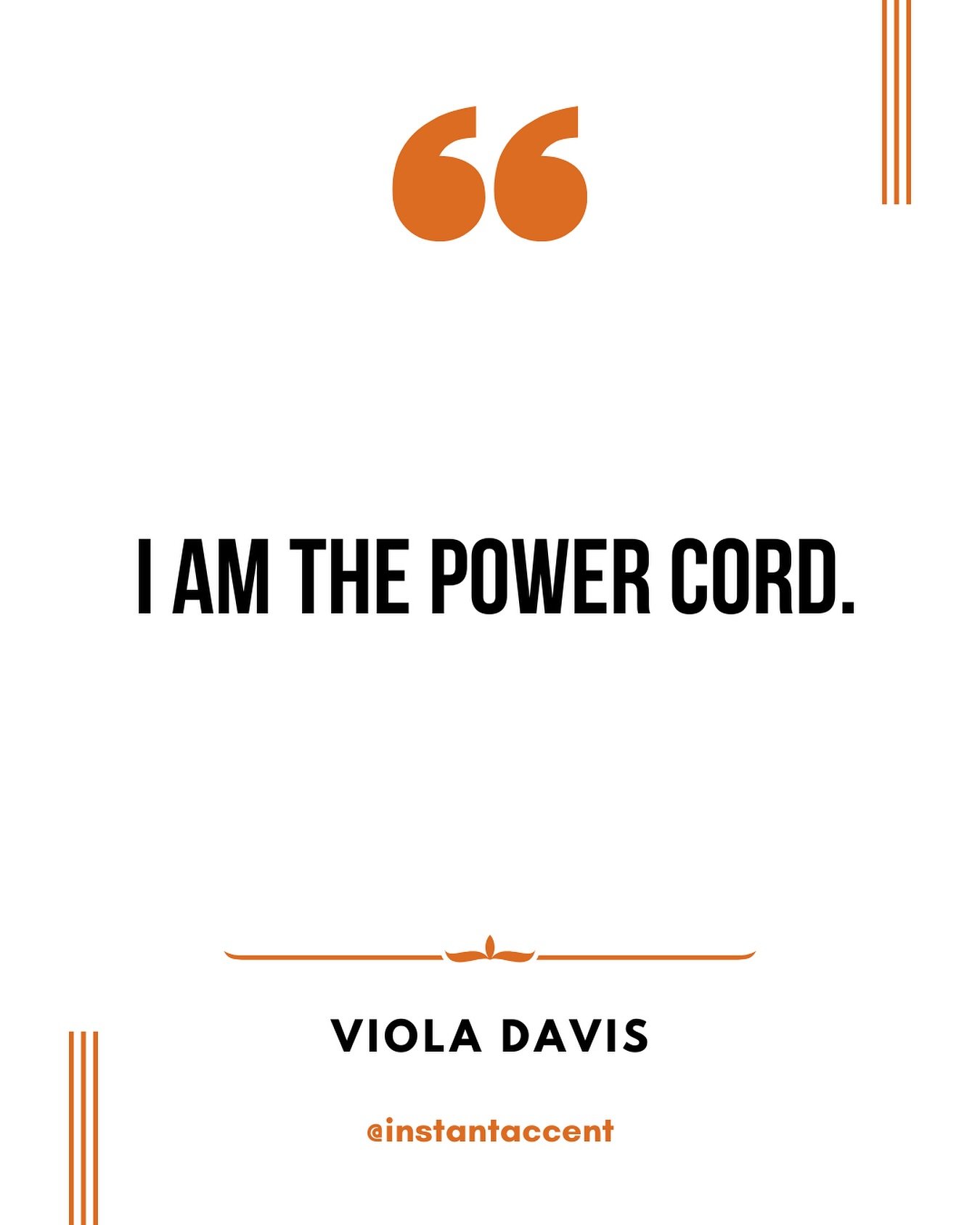 Another week, another diamond piece of advice! 🔥 We love this absolute 💎 GEM 💎 from Viola Davis. Remember YOU ARE THE POWER SOURCE. ⚡
#actor #actress #actorslife #auditions #auditiontips #actingadvice