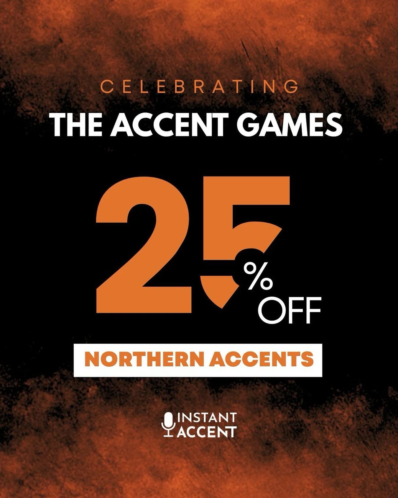 🎉 To celebrate The Accent Games: Representing the North, we&rsquo;re giving you 25% off all Northern UK accent recordings until 31st October!

Whether you&rsquo;re working on your Mancunian, Geordie, Scouse or Yorkshire as your entry, now&rsquo;s th