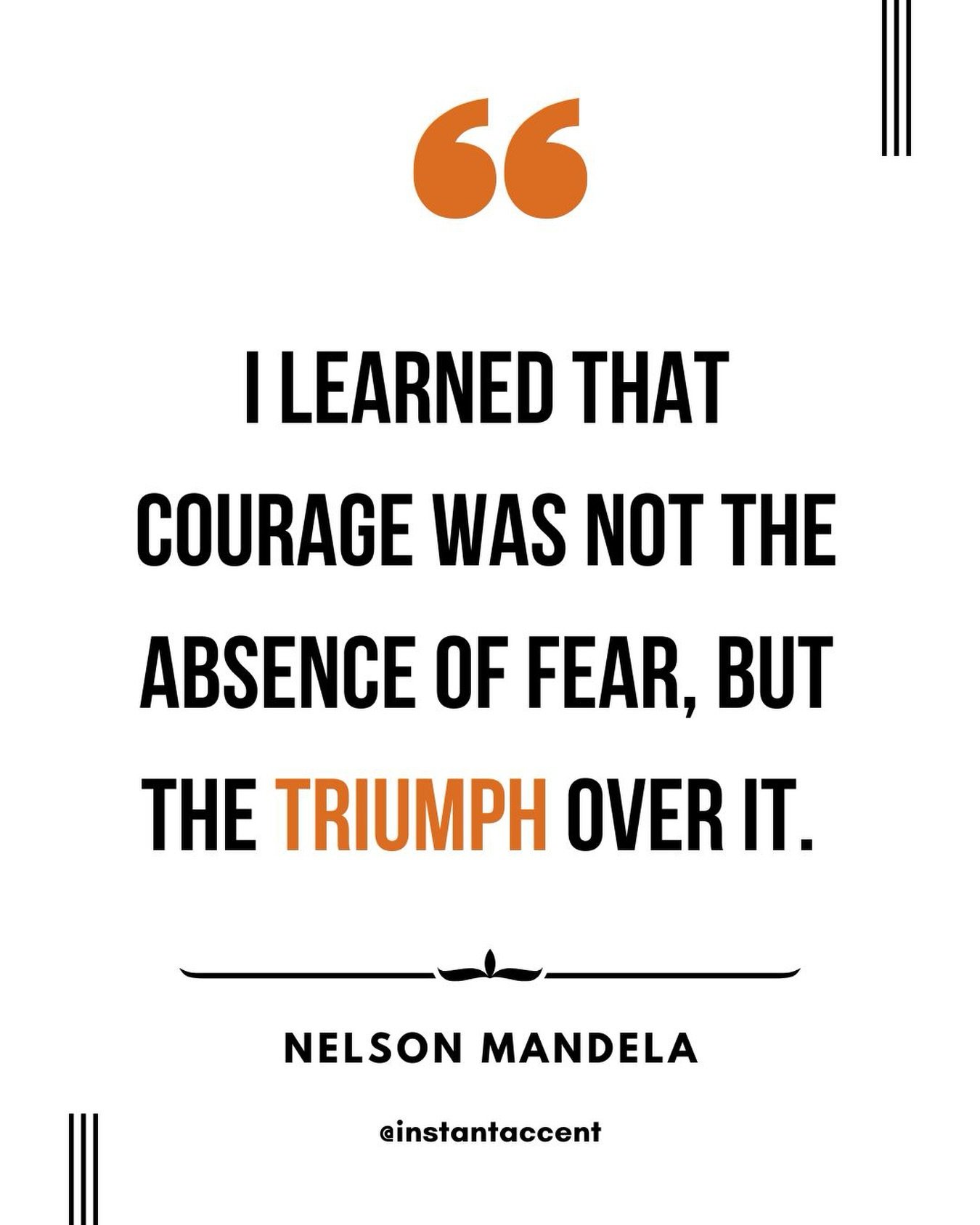 This and &ldquo;Feel the fear and do it anyway&rdquo; is our mantra for the rest of this year! 🧡

Actors, we don&rsquo;t wait for fear to disappear. We show up, and conquer it... one bold choice, one event, one audition... one accent at a time!

#Ac
