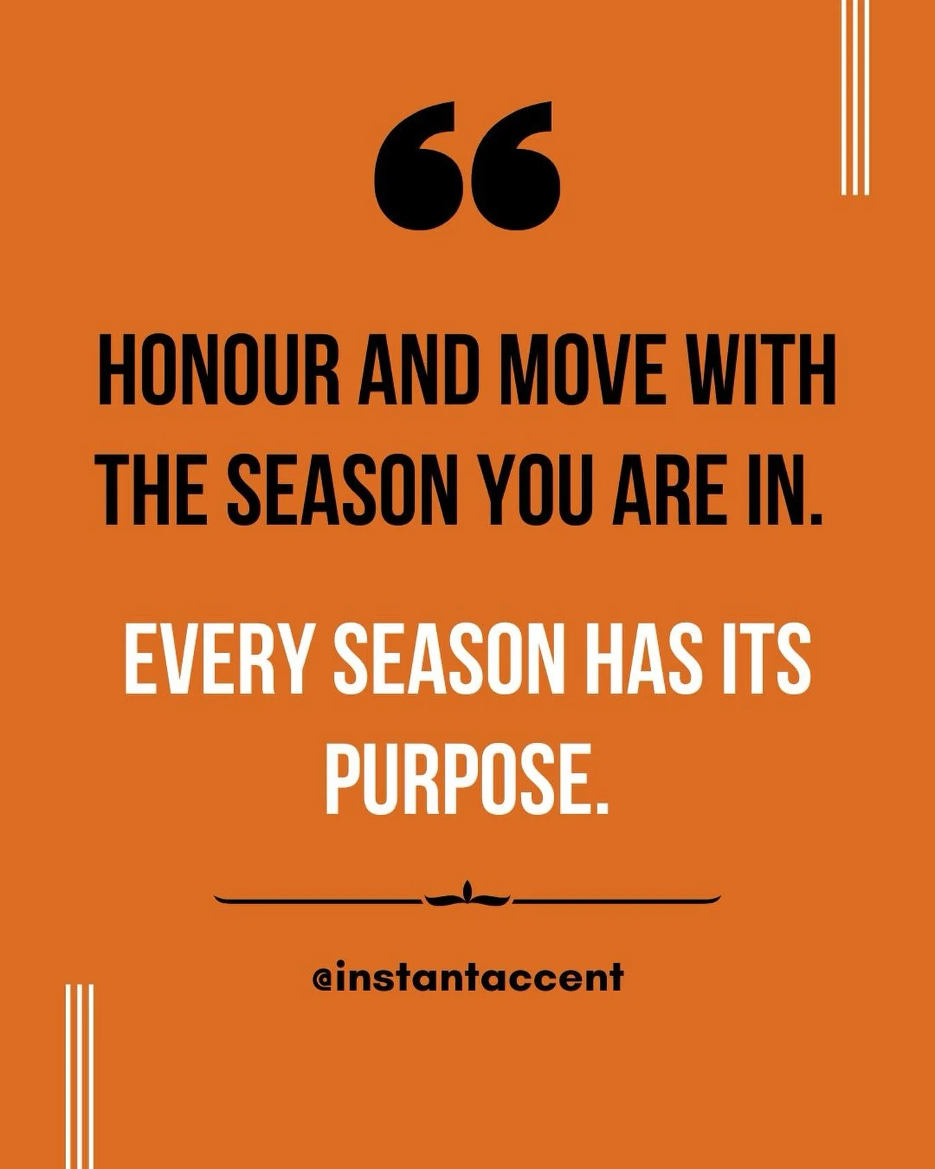 Happy New Year!!! 🧡 

As we ease into 2026, remember: you don&rsquo;t have to follow someone else&rsquo;s season.

Some of us might be in a season of hustle, jumping back out there and being in generate mode. Some of us might be in a season of refin