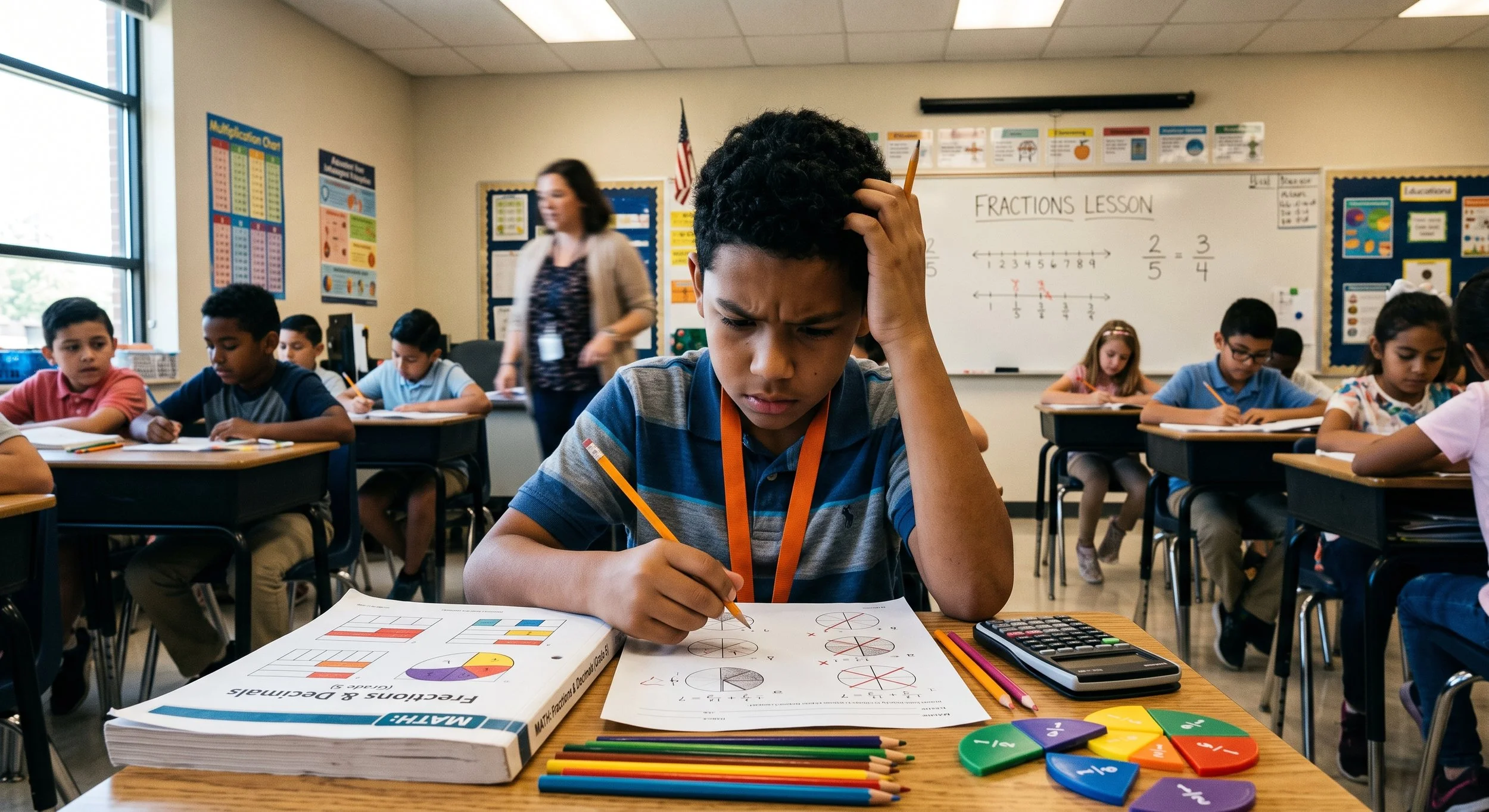 📊 New Data: Middle School Math Is Stalling — And Fractions Are at the Center of It