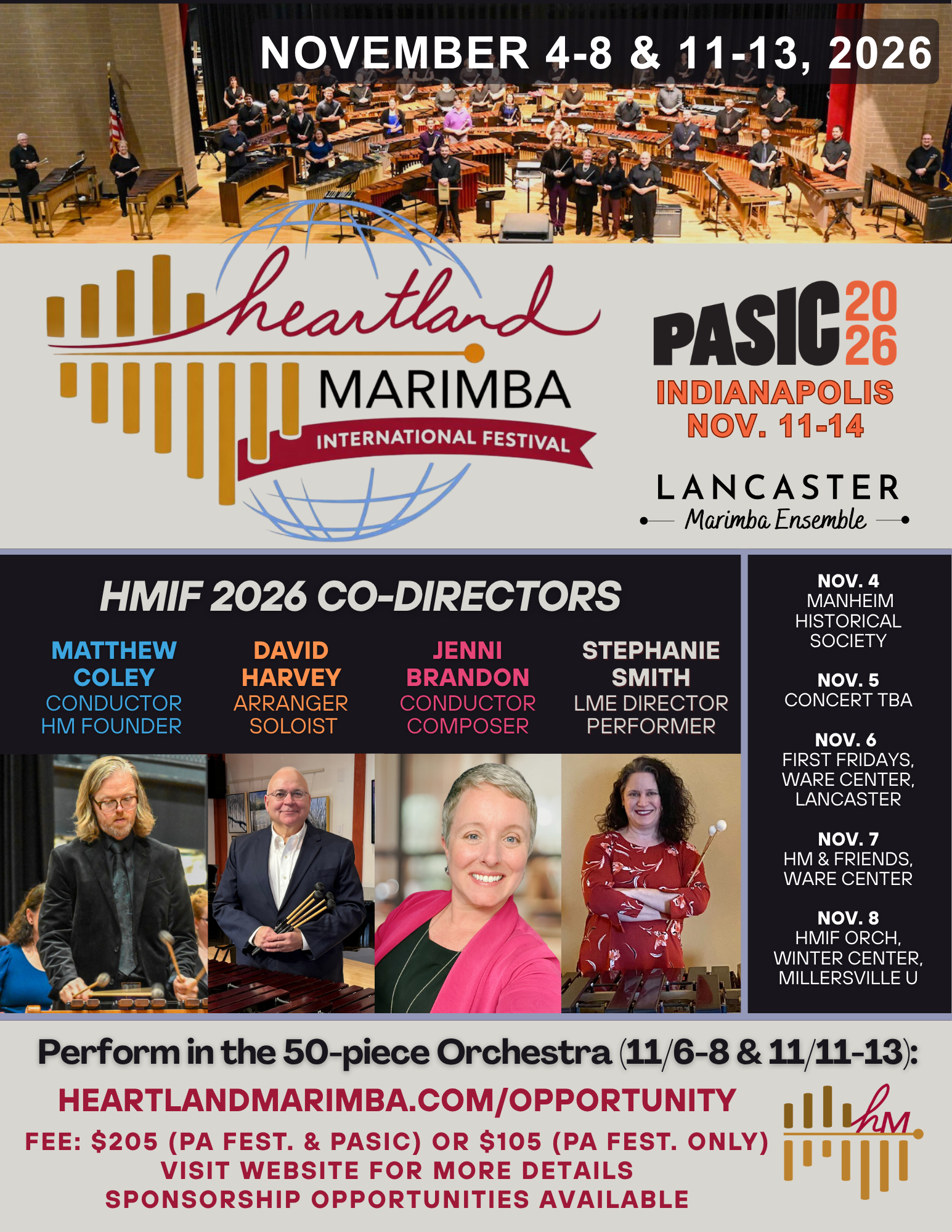 2026 Heartland Marimba International Festival Orchestra 