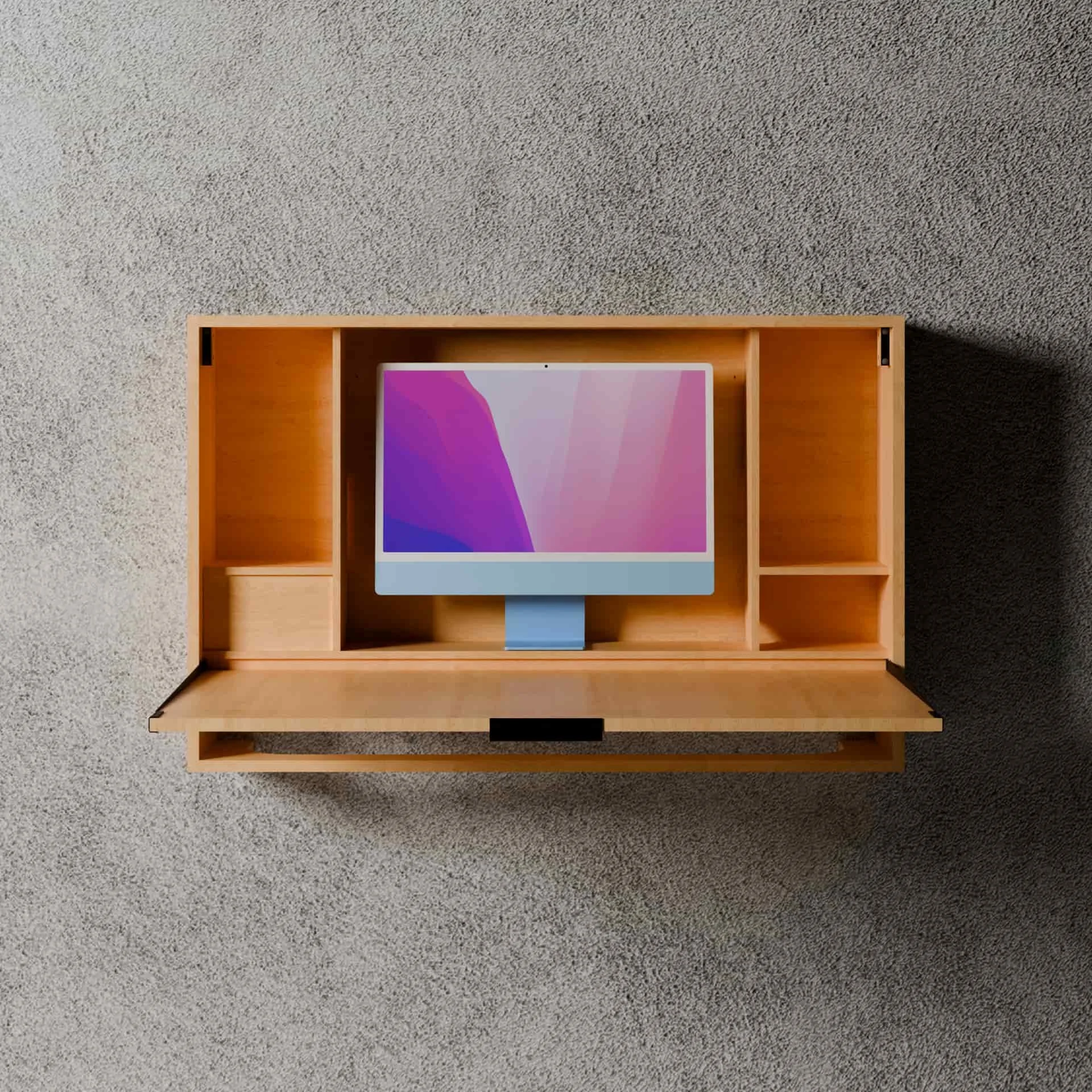 Razorclam 44 Murphy Desk Birch iMac