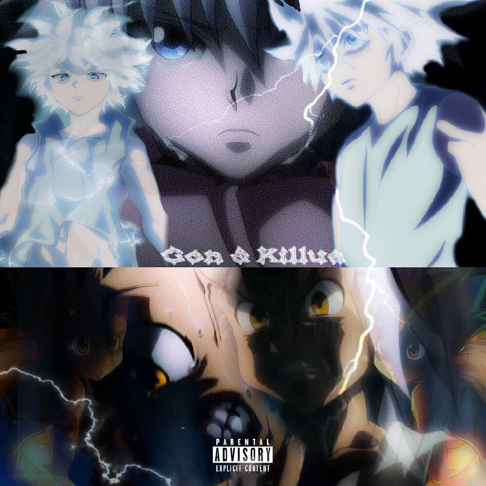 Hunter x Hunter (HXH) Anime-inspired cover made for an underground artist/friend duo. Direction, Design, Still Shot Selection, and Retouching by me