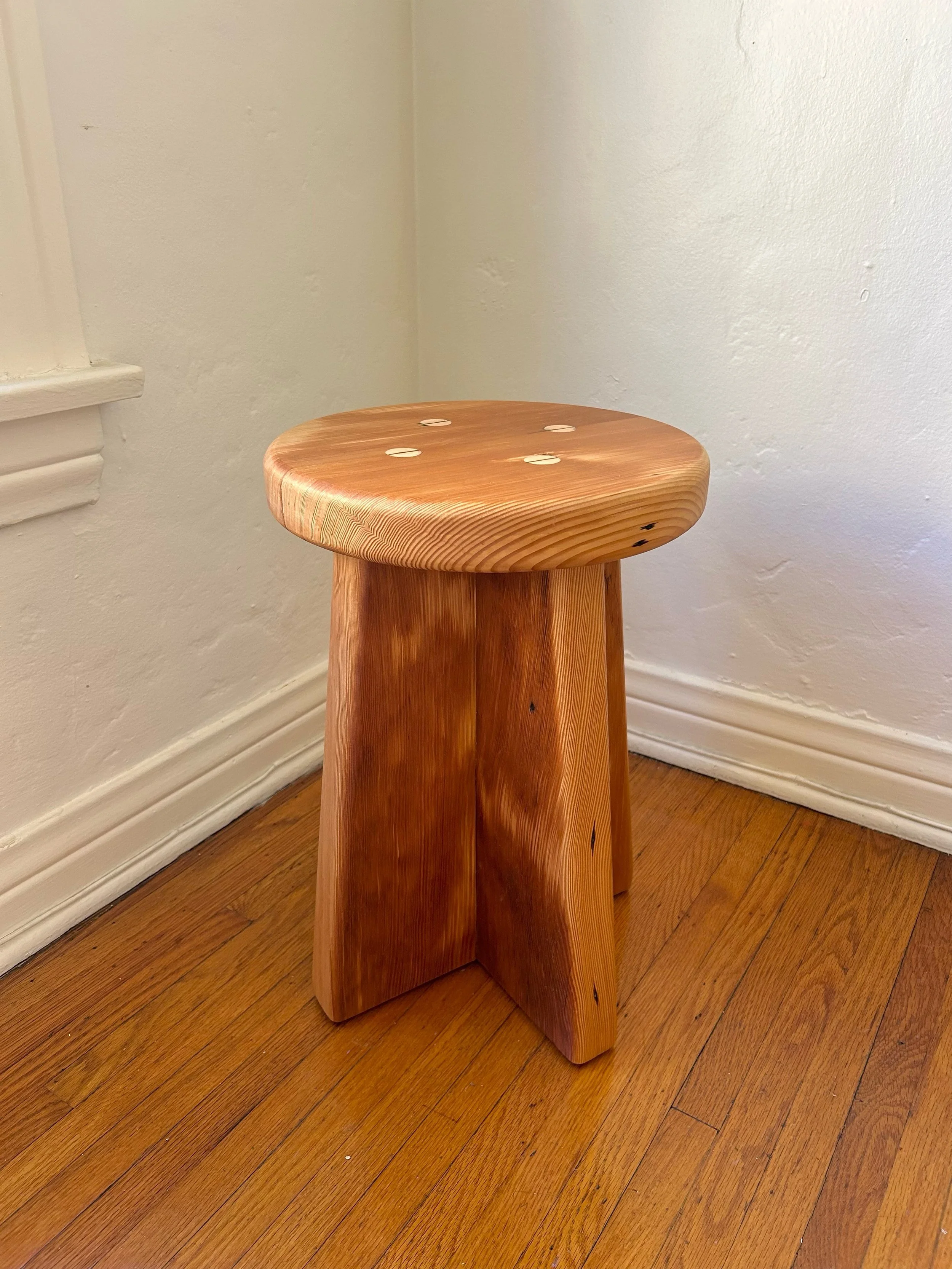 round stool ~ reclaimed douglas fir