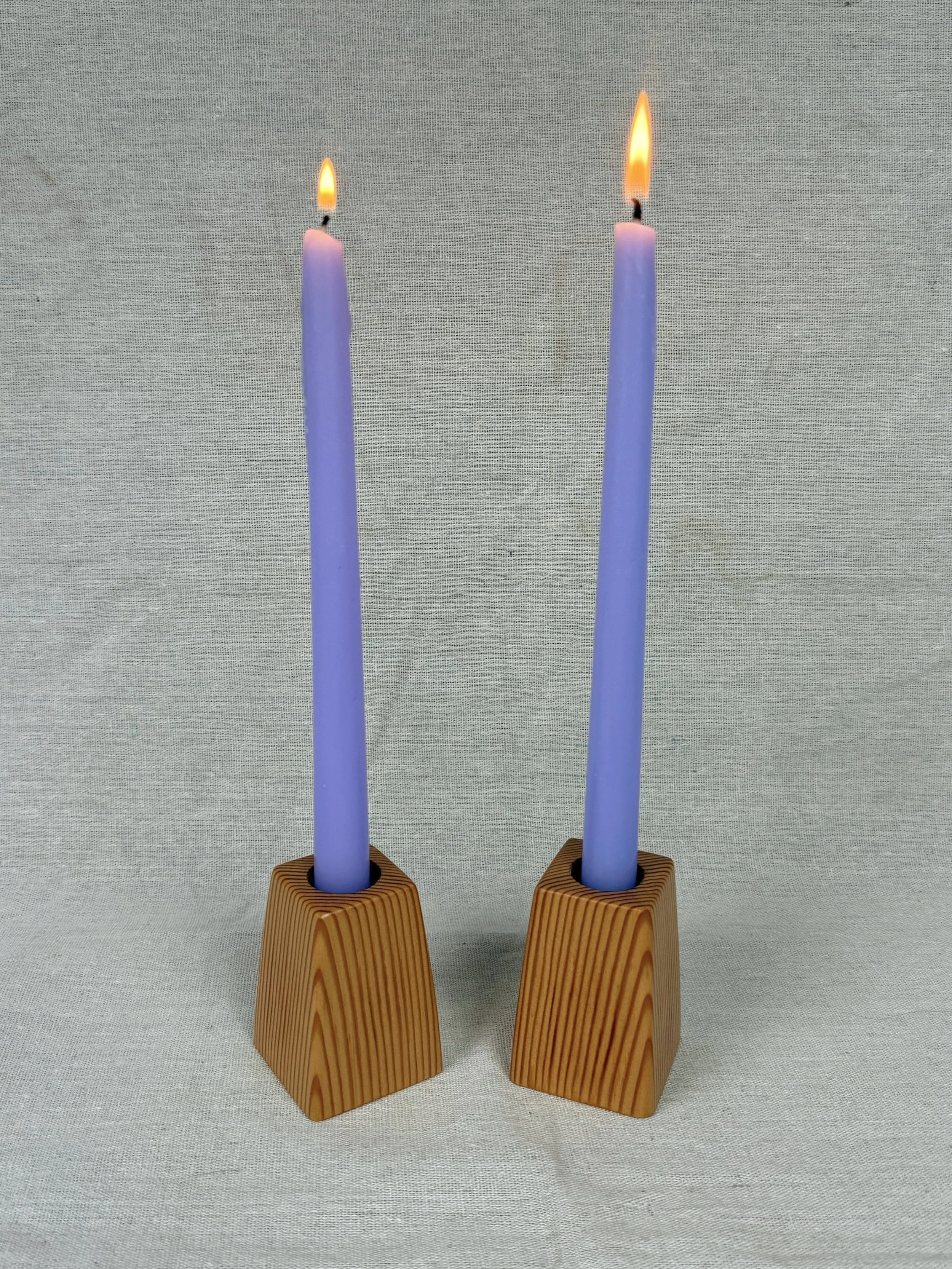 candle holders ~ douglas fir