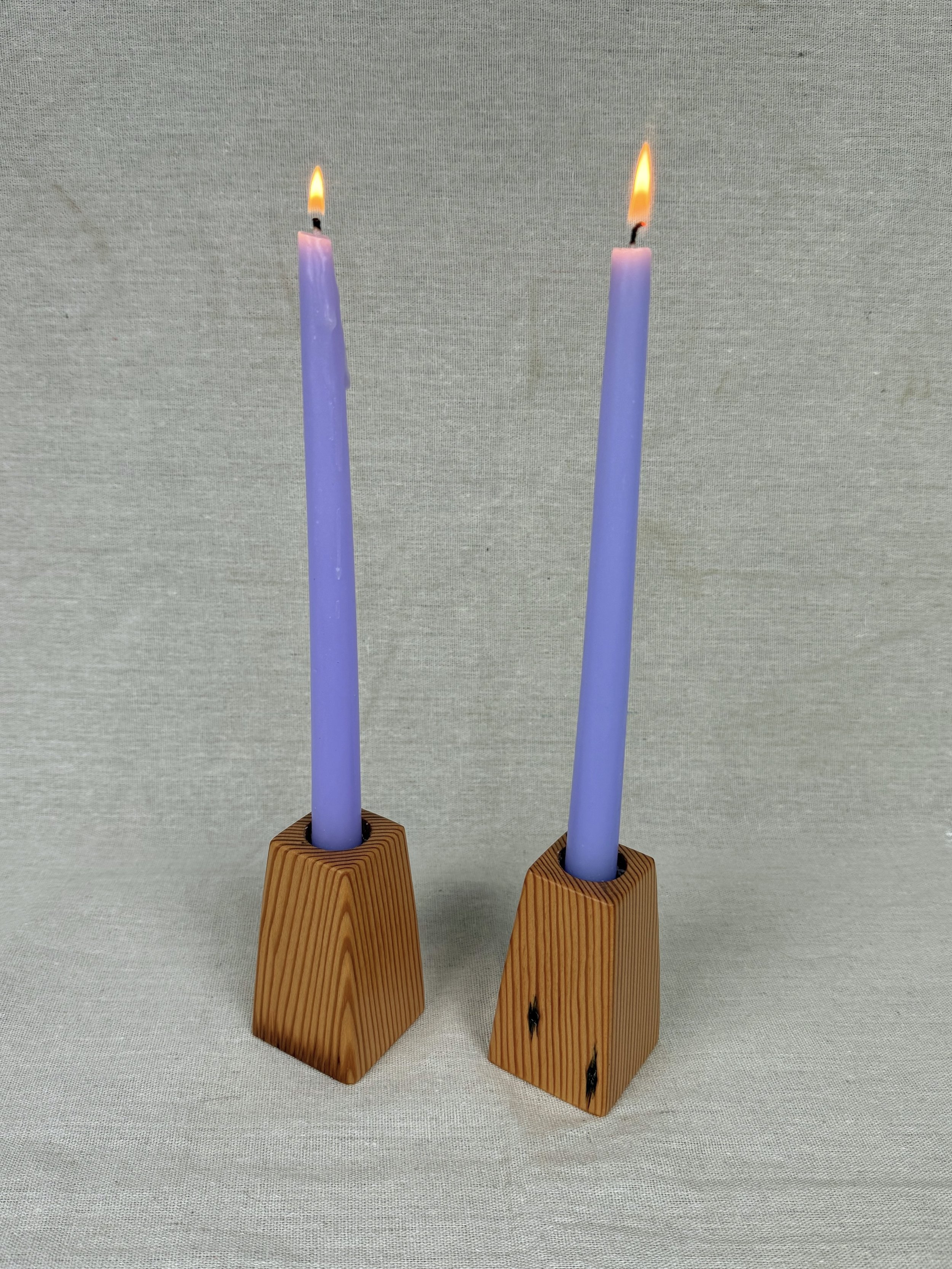 candle holders ~ douglas fir