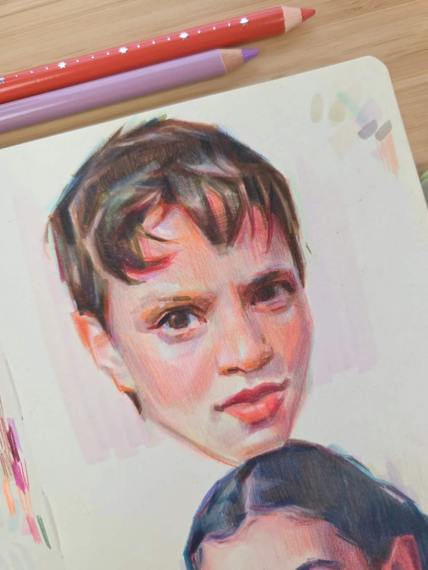 I've been enjoying playing around with alcohol markers and colored pencils recently :-)

You can see me sketch these portraits in my latest video!