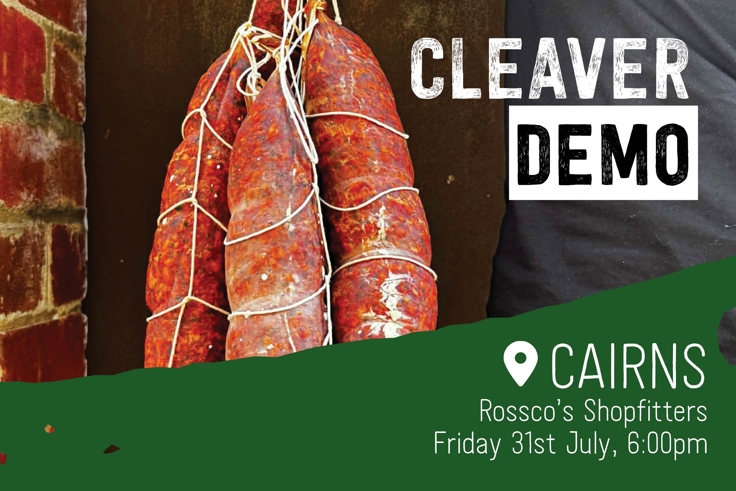 CLEAVER Wild Game Salami Making Demonstration - Cairns, QLD