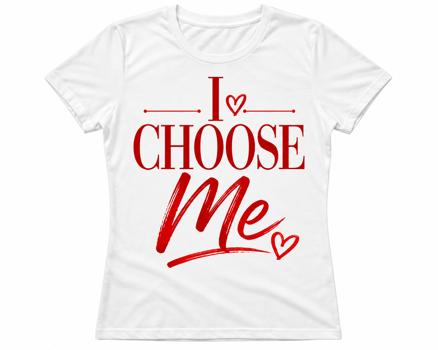 Red “I Choose Me” T-Shirt Mockup.png