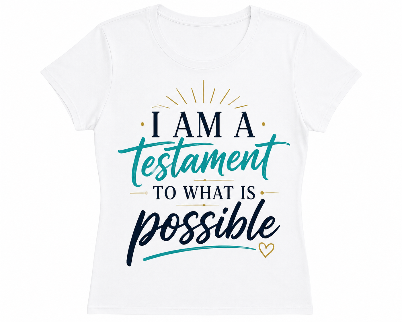 I Am a Testament - White