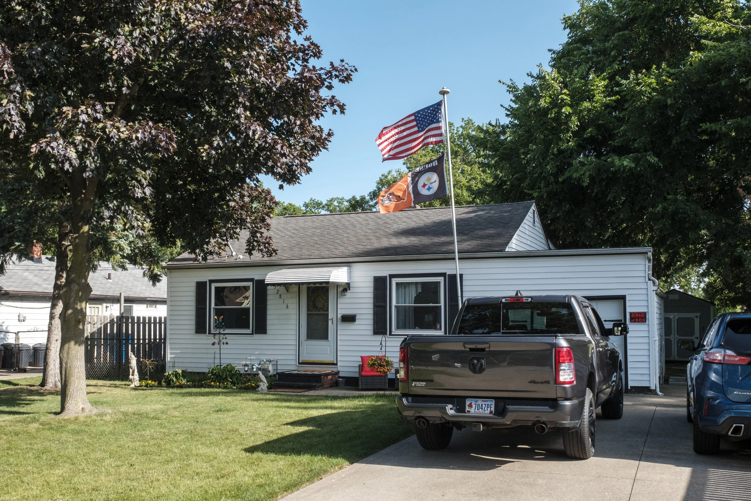 Klima's job at Conn Selmer afforded him a comfortable, middle class life in a quiet neighborhood. 