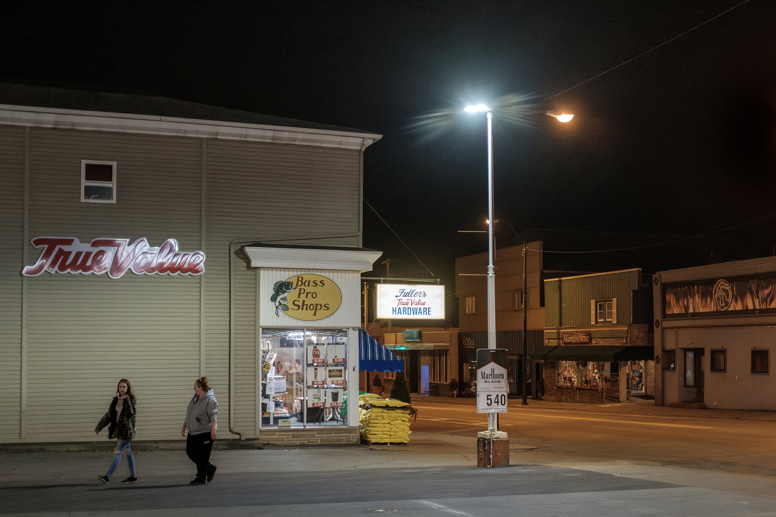 A view down Market Street in East Palestine, Ohio.