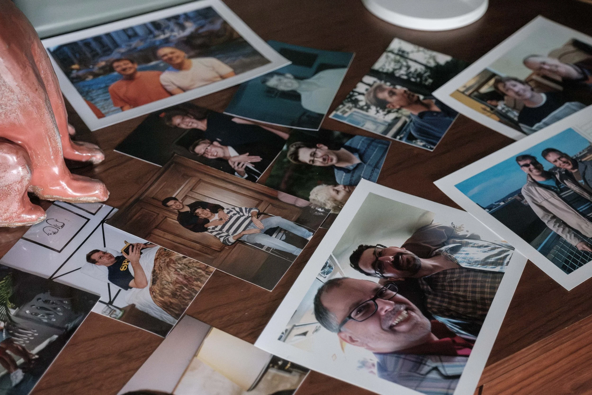 Photographs of Jim and John through the years.