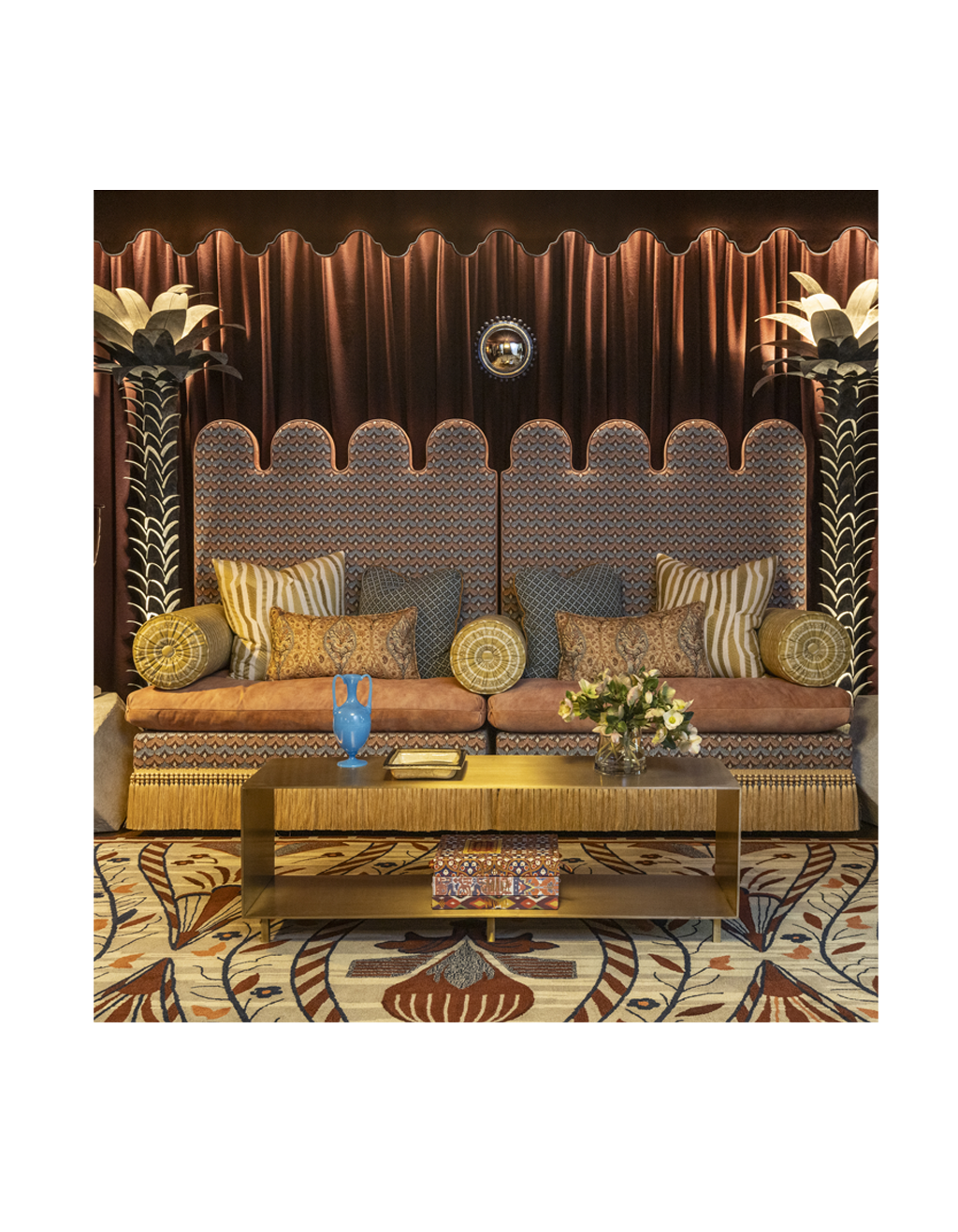 Custom Upholstered Bench by Marcali Designs