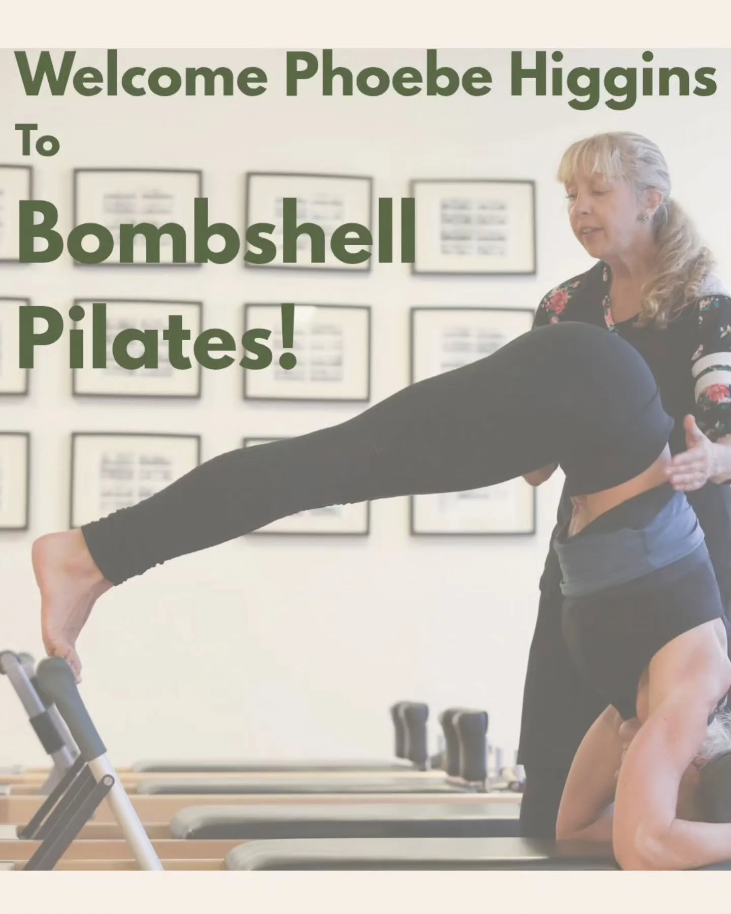 We are thrilled and honored to welcome the incomparable Phoebe Higgins to the Bombshell Pilates teaching staff! Phoebe will be at our Chelsea studio on Mondays and Tuesdays. 

Not only is Phoebe an excellent teacher with over fifty years of Pilates e