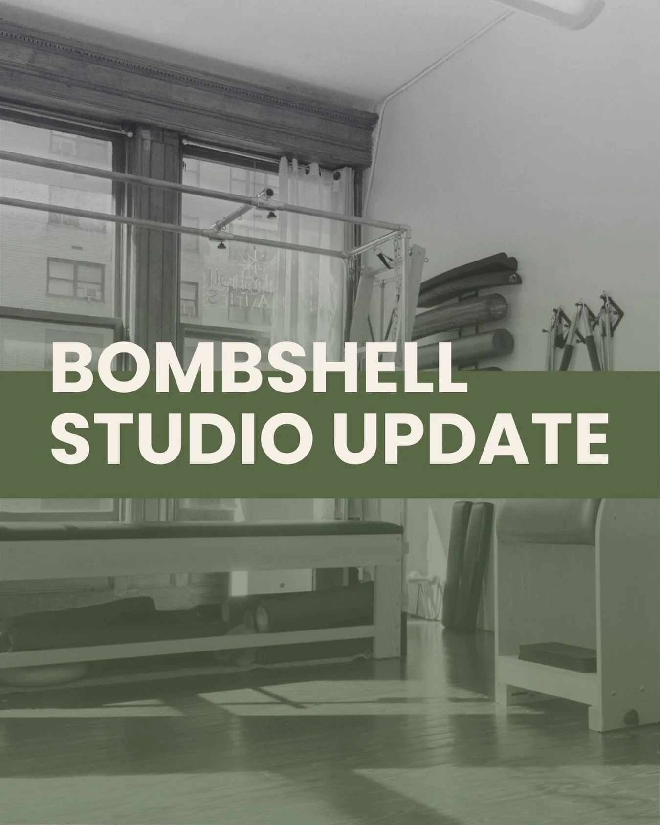 We are saddened to close the Gramercy location of Bombshell Pilates effective March 14th. We will remain open until then, and all teacher sessions and classes will run normally. After that date, existing group classes and private availability will sh