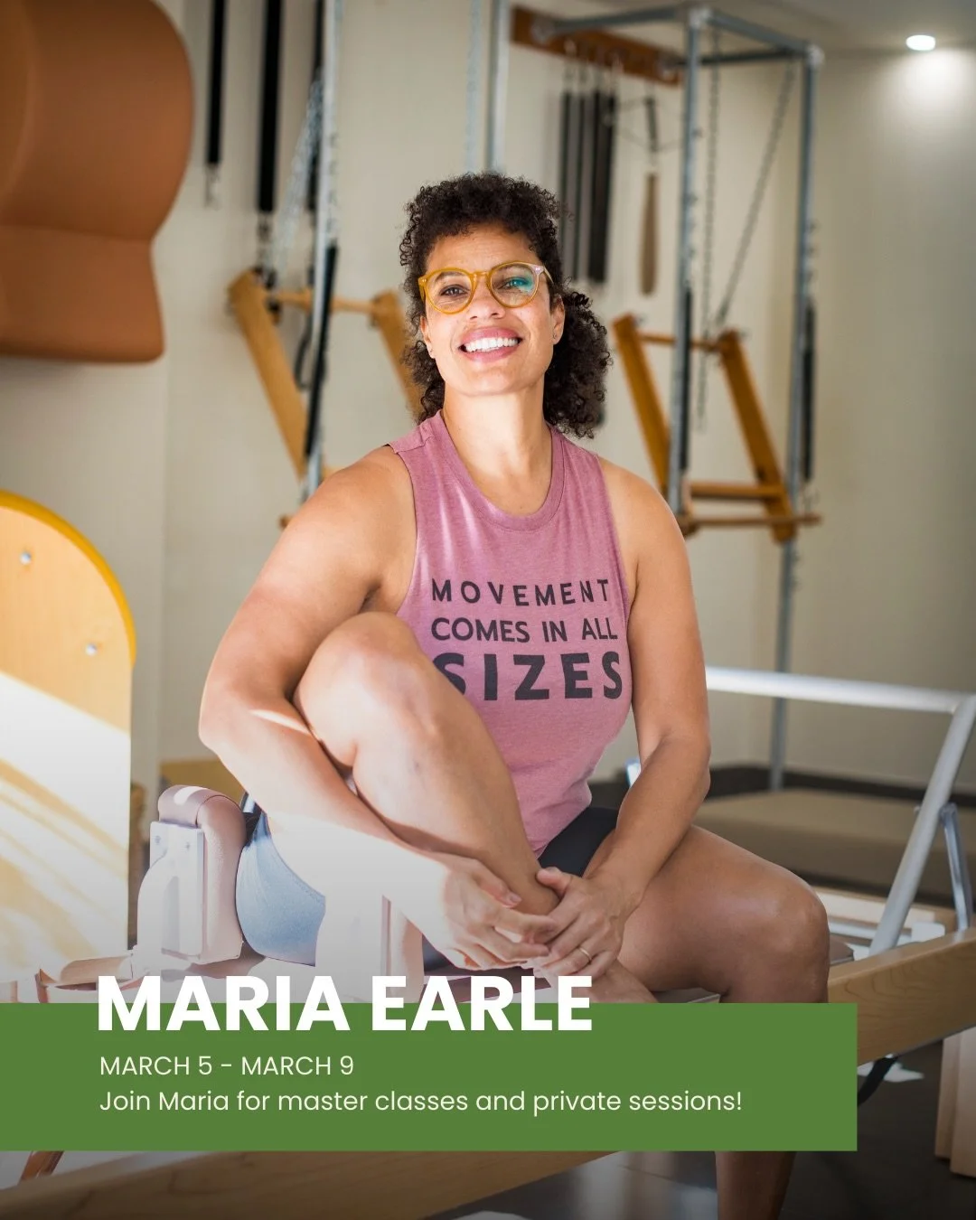 In a few days @maria_earle will be at Bombshell! Be sure to catch her for a teacher-only class or private session this week&mdash;you don&rsquo;t want to miss her!

🔗 Registration link in bio