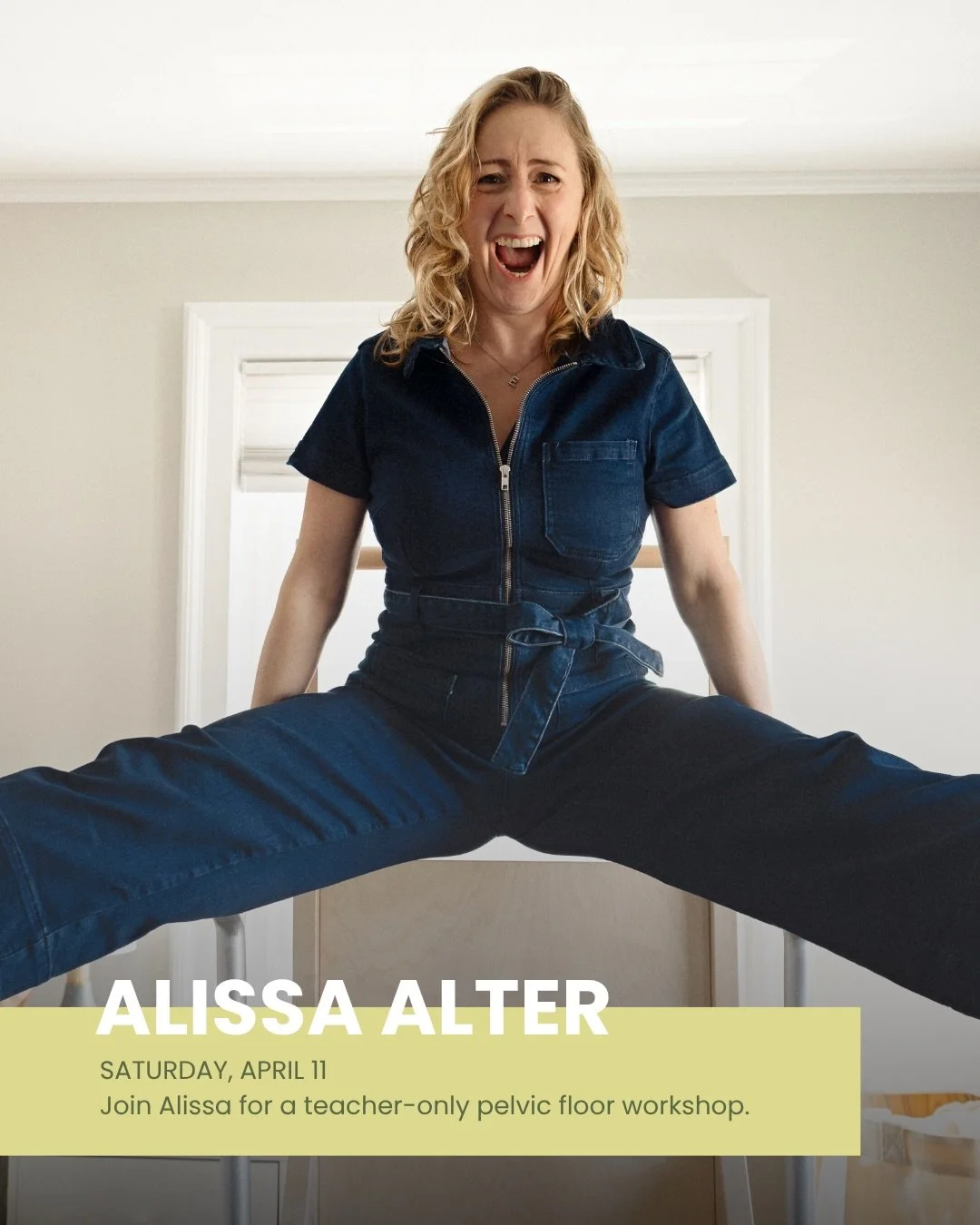 Register today for an amazing workshop with @alissaalter on April 11, where you&rsquo;ll learn a bit more about the pelvic floor!

This 3 hour workshop is designed for Pilates &amp; Movement instructors. You&rsquo;ll learn about:

✨Functional pelvic 