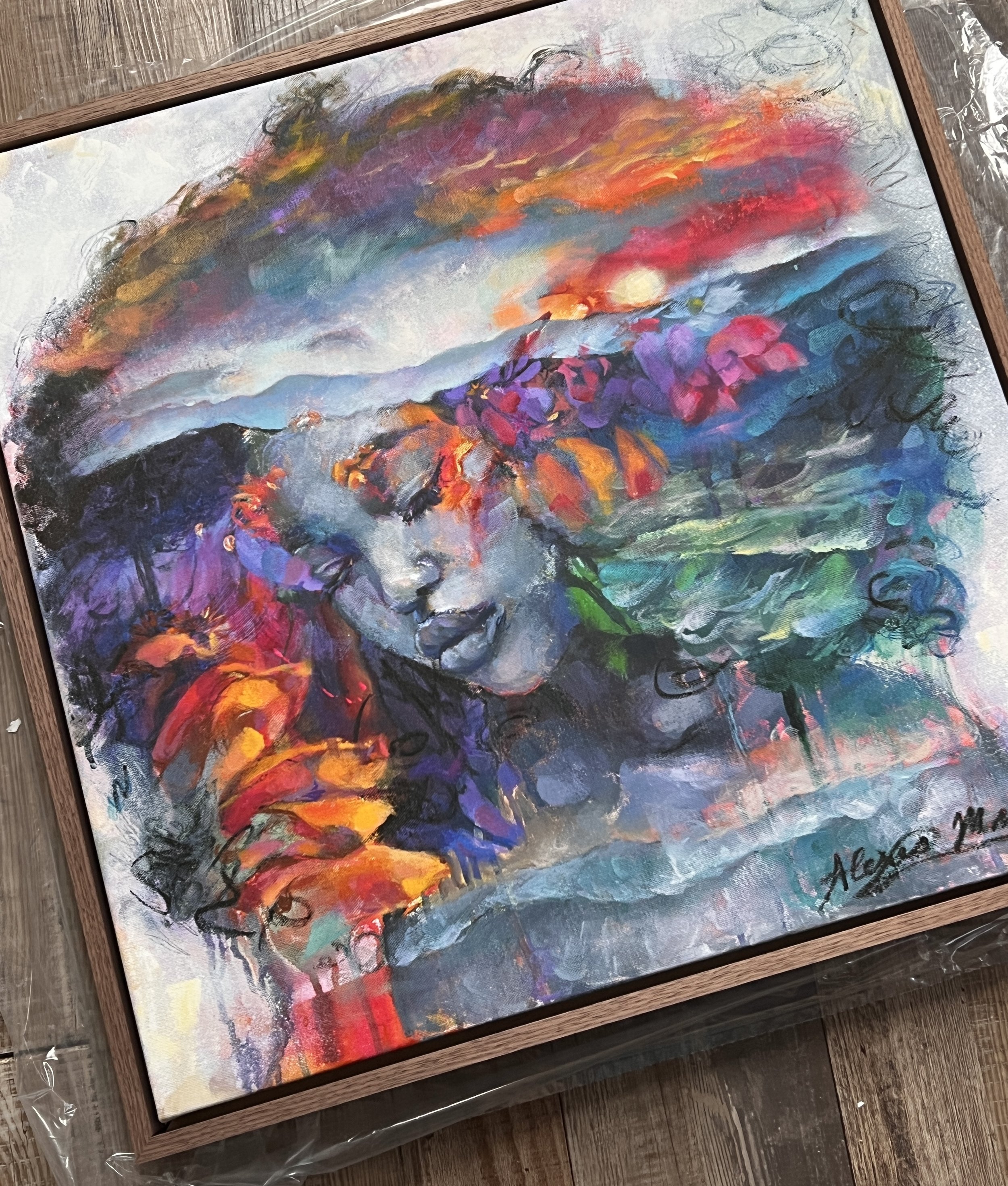 "Sol" Hand Painted Canvas Print