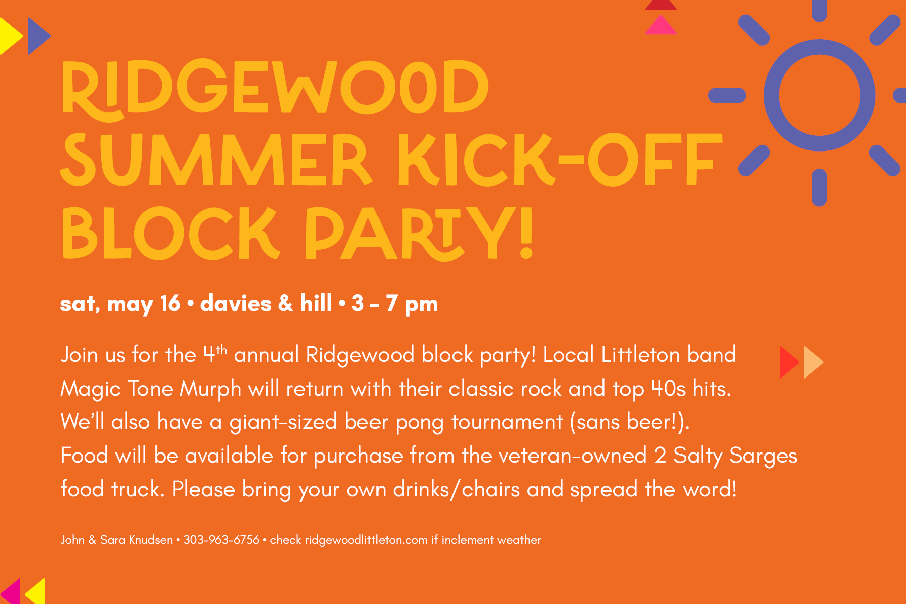 4th Annual Ridgewood Summer Block Party