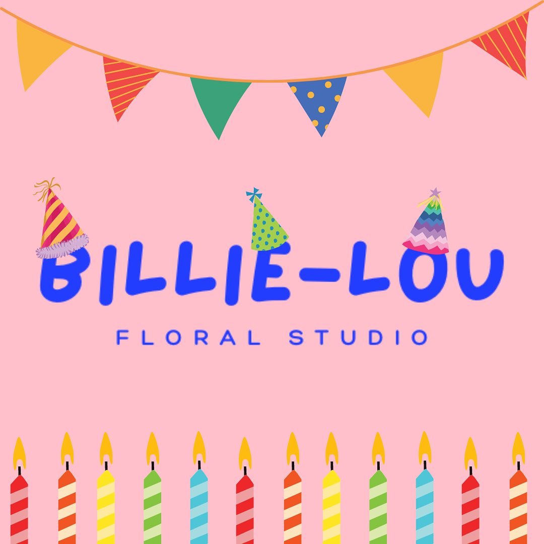 One year of Billie-Lou Floral Studio 💐
THANK YOU,THANK YOU,THANK YOU&hellip;.
I know I say it all the time but I am beyond grateful for all the love and support over the last year, from the new customers to the regulars, THANK YOU ❤️ 
Every opportun