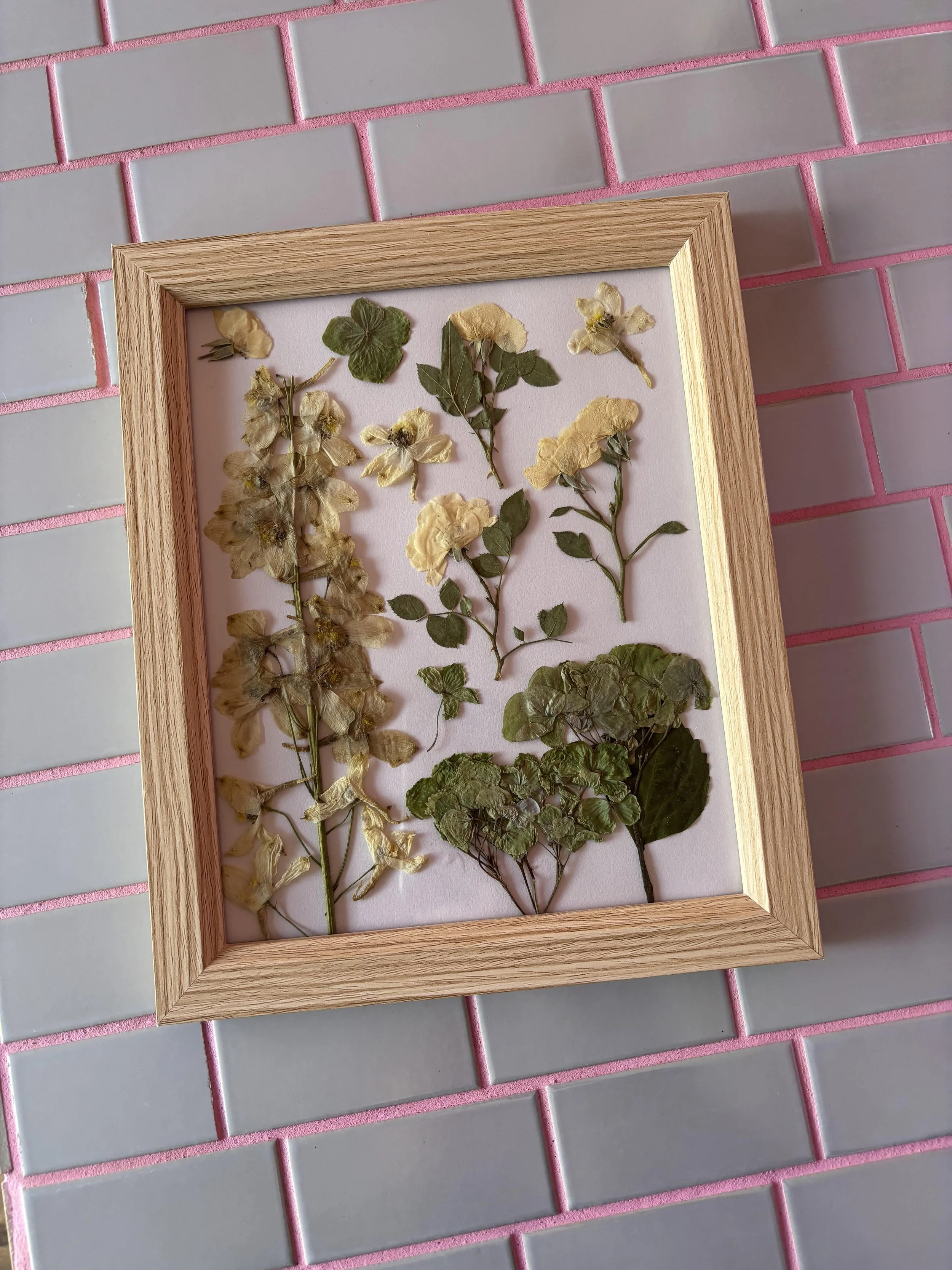 WHITE PRESERVED FRAME