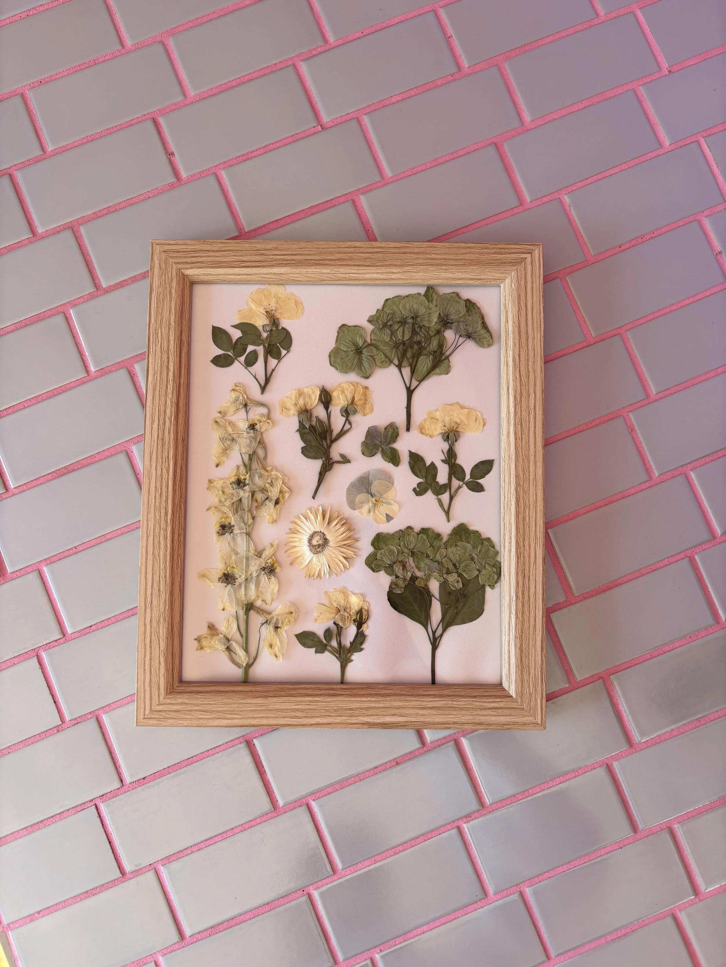 WHITE PRESERVED FRAME