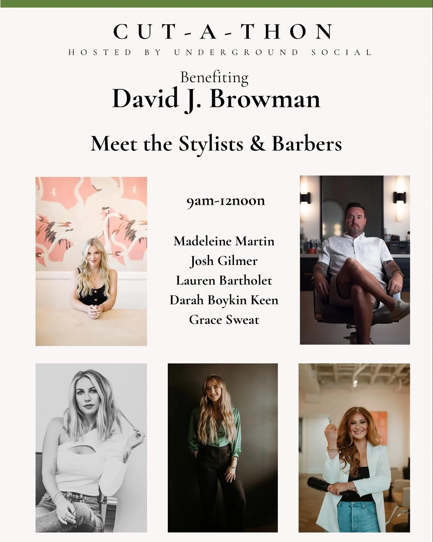 We are truly grateful to have such incredible talent in our shop this Saturday, May 10th for this special event.

Get ready for Mother's Day! Treat yourself to a fantastic haircut or a gorgeous blowout. A minimum $50 donation will get you either serv