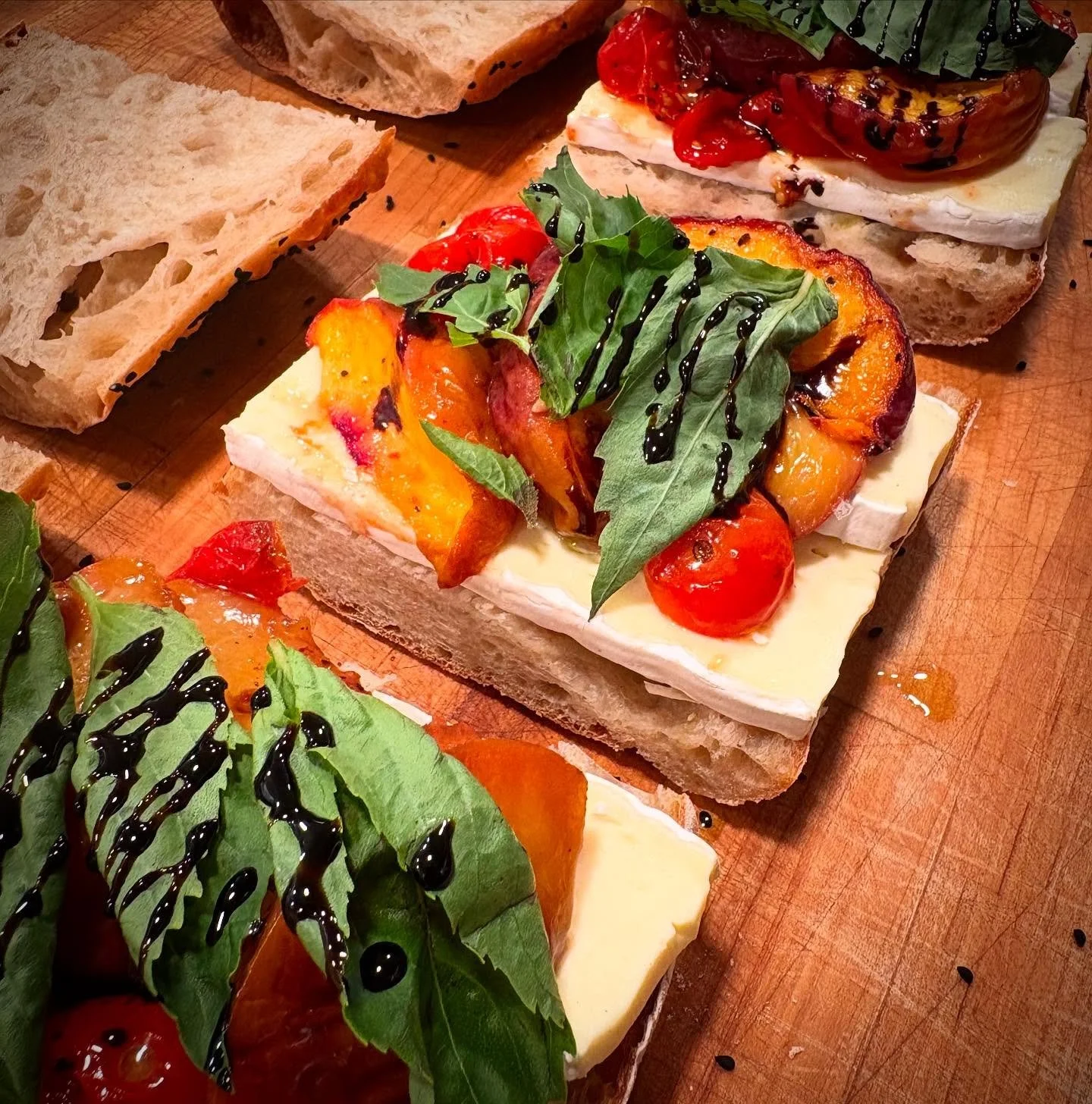Building our newest sandwich, the Summer Ciabatta, is a colorful pleasure