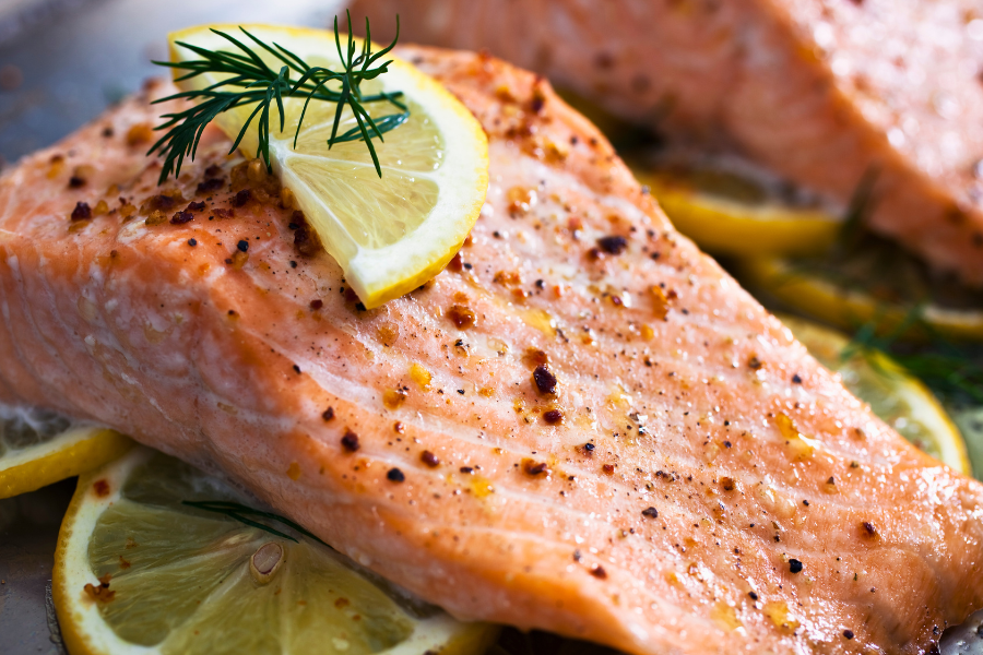 Low-Carb Lemon Garlic Baked Salmon