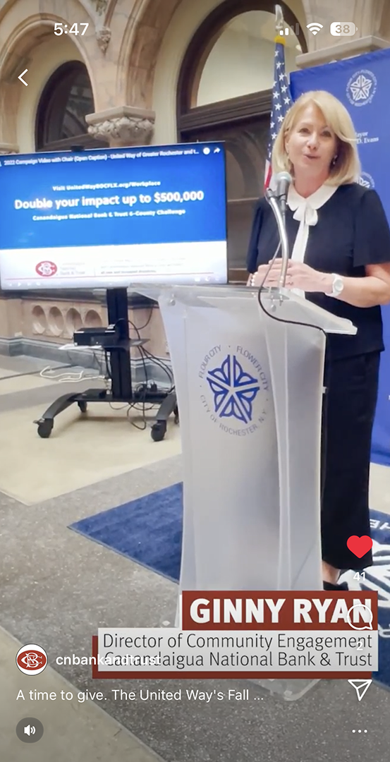 CNB Supporting United Way's Fall Fundraising Campaign