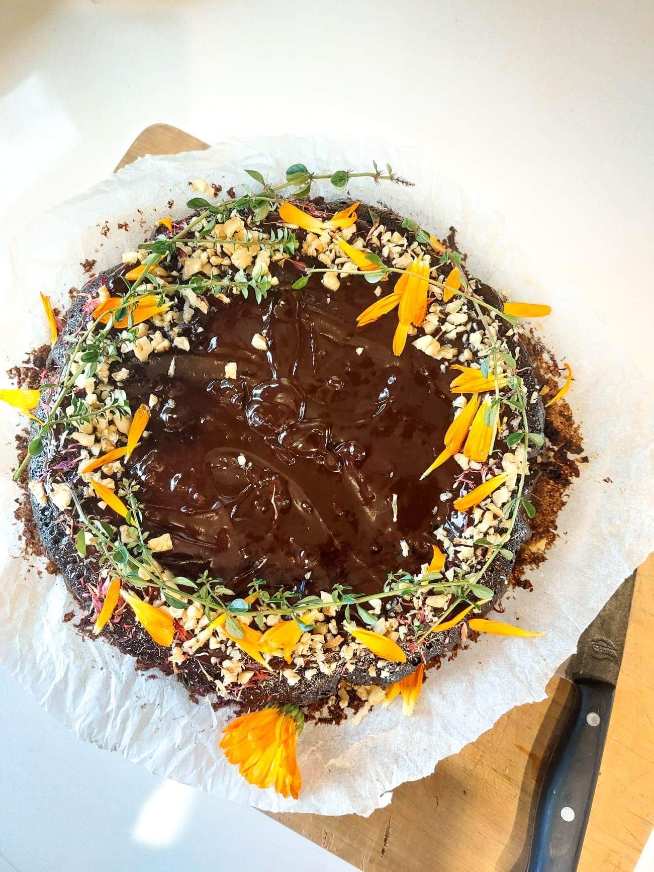 One pan duck egg chocolate cake 