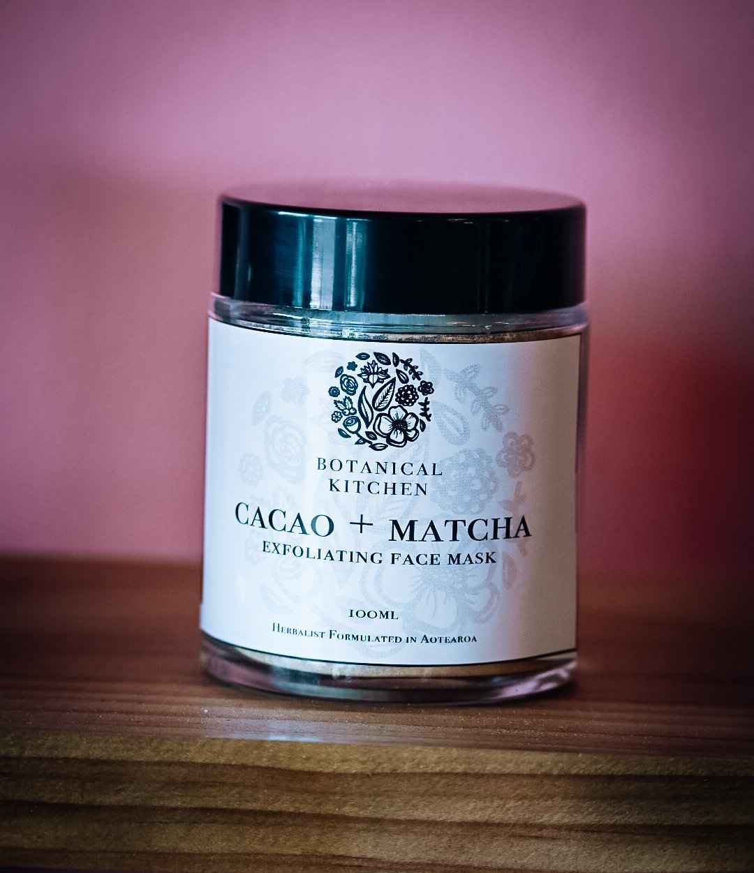 Cacao + Matcha exfoliating face mask