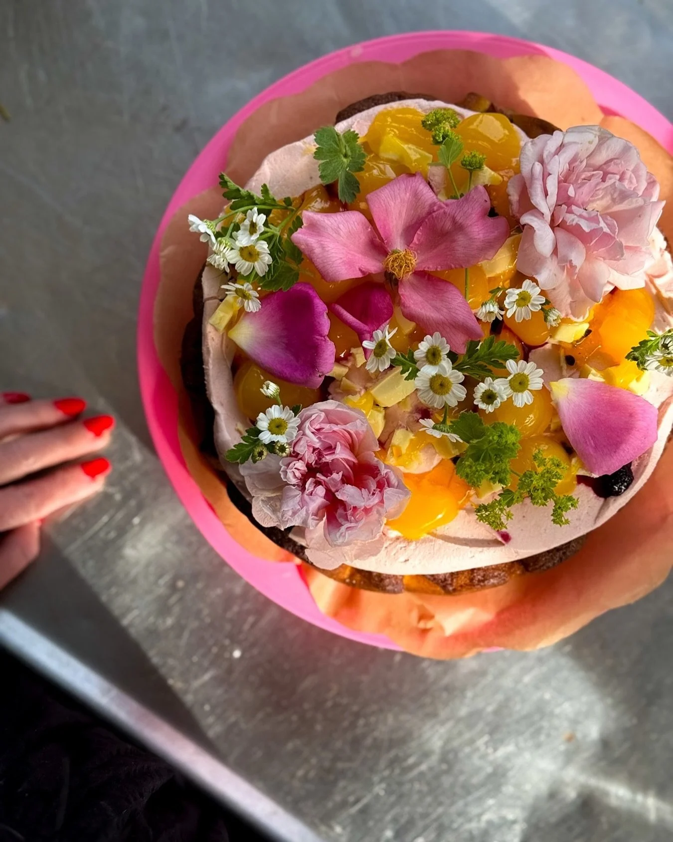Orange, Elderflower &amp; Rose cake 
🌹🌹
One of my all time favourite cakes leading into summer (and it&rsquo;s gluten free!) 
Comment for the link to the recipe in this weeks Otago Daily Times column xo