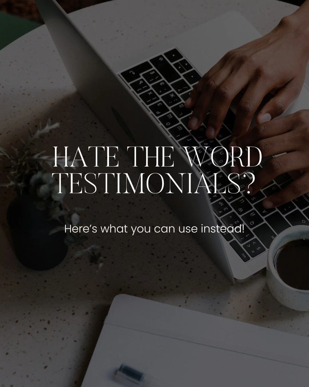 I have a confession. I can&rsquo;t stand the word &ldquo;testimonials&rdquo;. It reminds me of testicle 🤭

It&rsquo;s stiff, boring and way too vanilla. It makes something warm and genuine sound like just meh.......

When a client shares their exper
