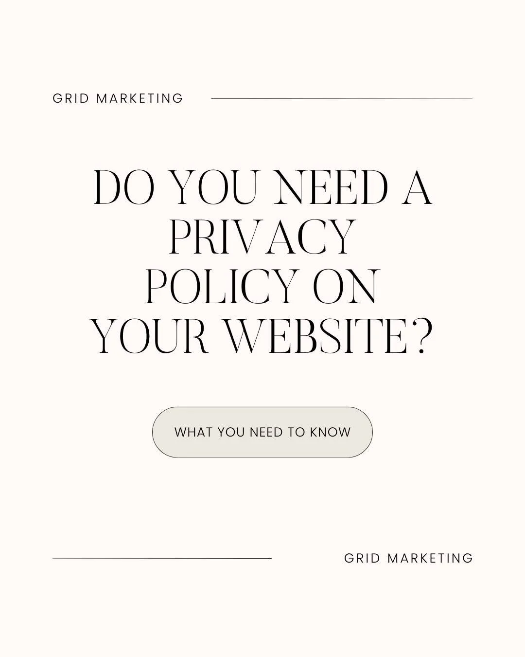 If you're running a website in Australia then you may want to consider adding a privacy policy.

Here&rsquo;s what you need to know!

If your business turns over more than $3 million a year or you handle sensitive details like health or financial inf
